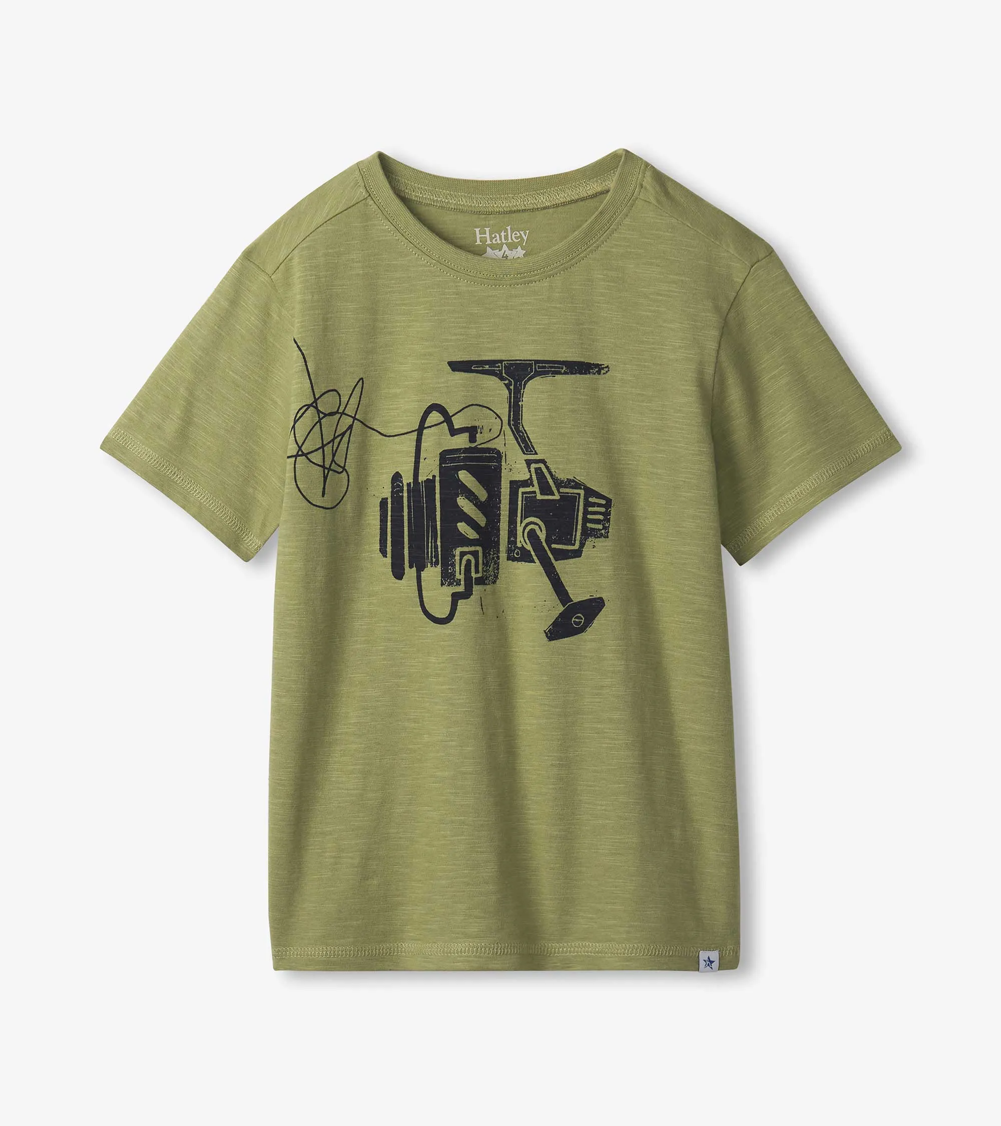Boys Fishing Reel Graphic Tee -Hatley