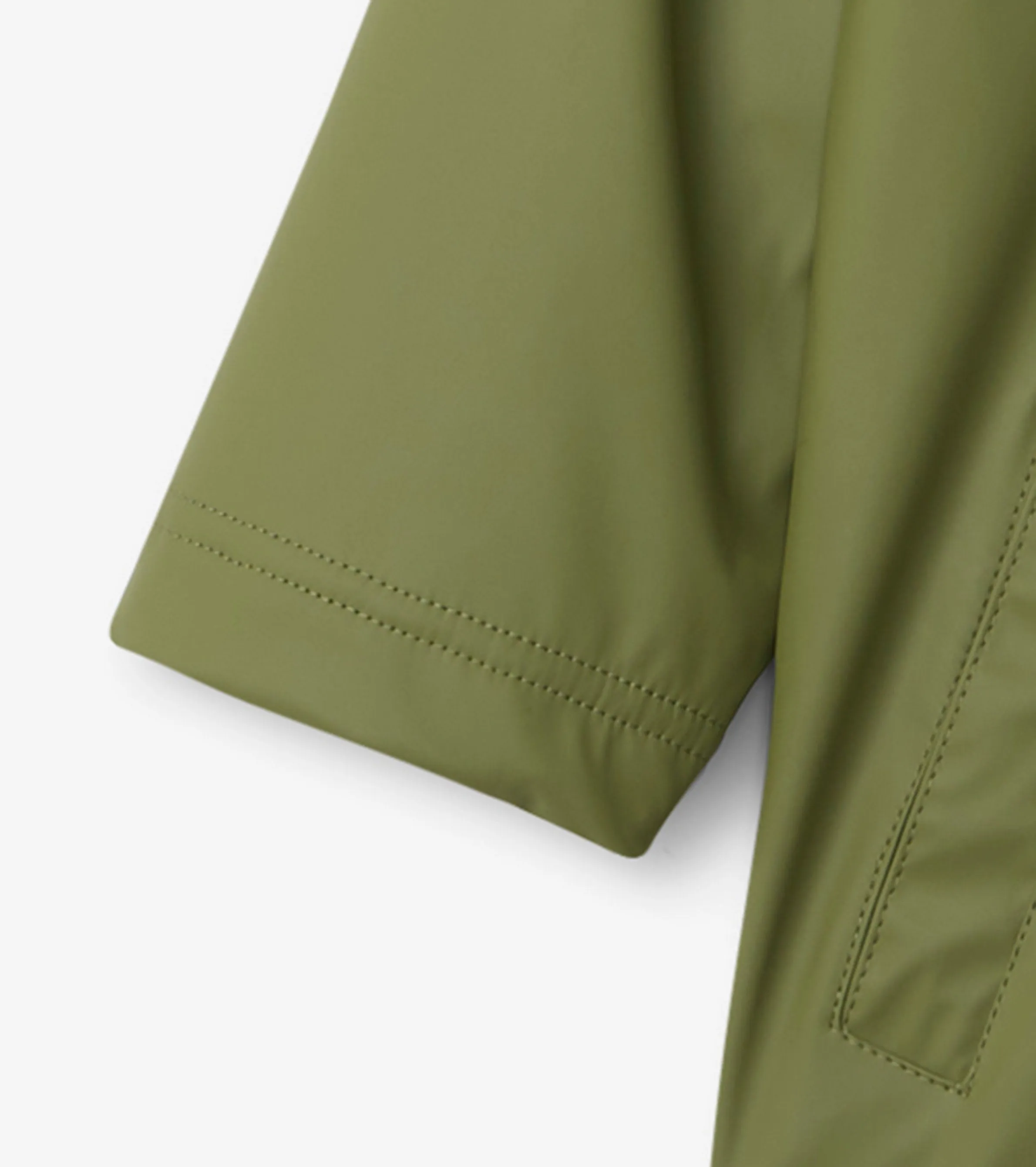 Boys Forest Green Zip-Up Rain Jacket -Hatley