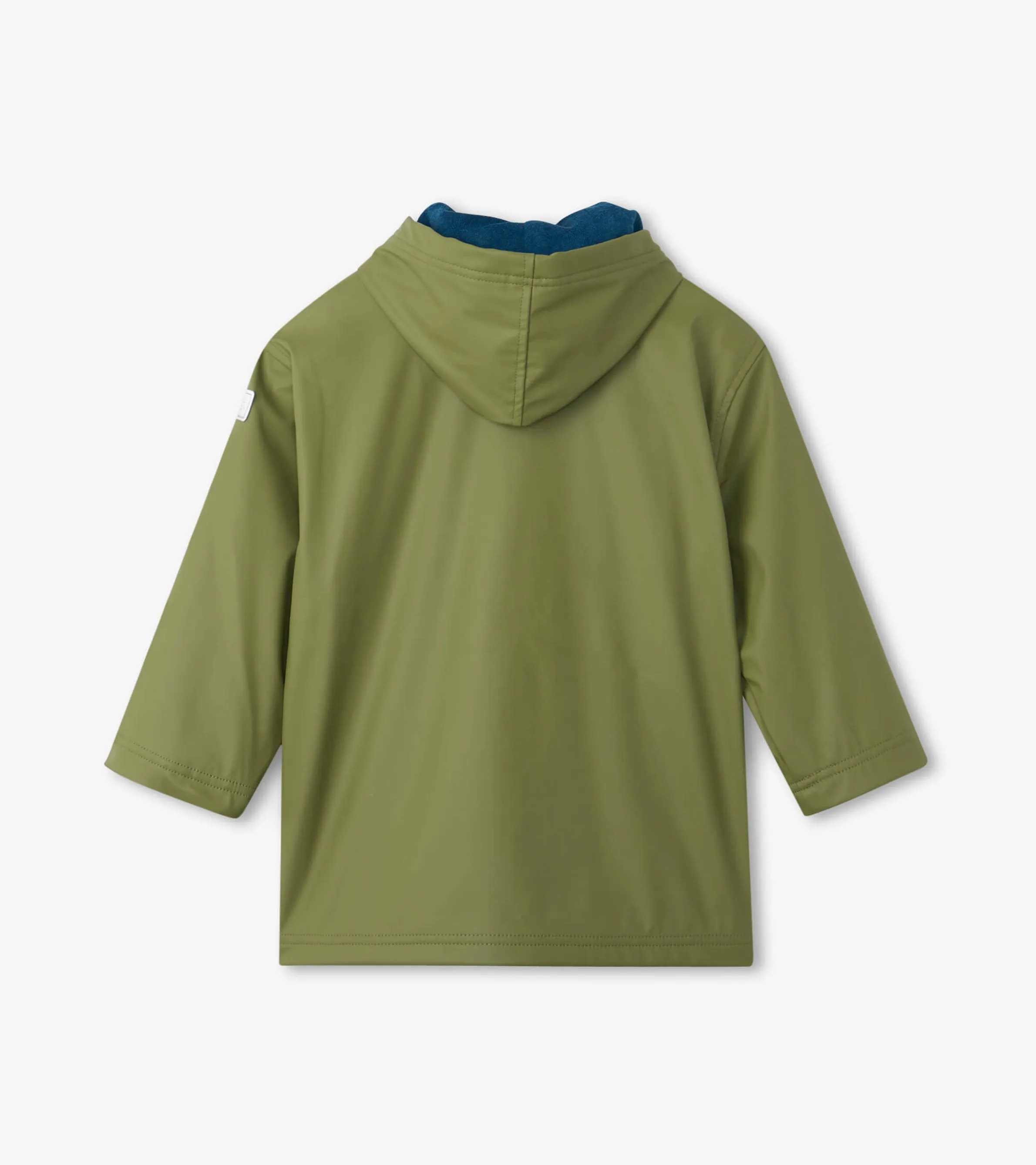 Boys Forest Green Zip-Up Rain Jacket -Hatley