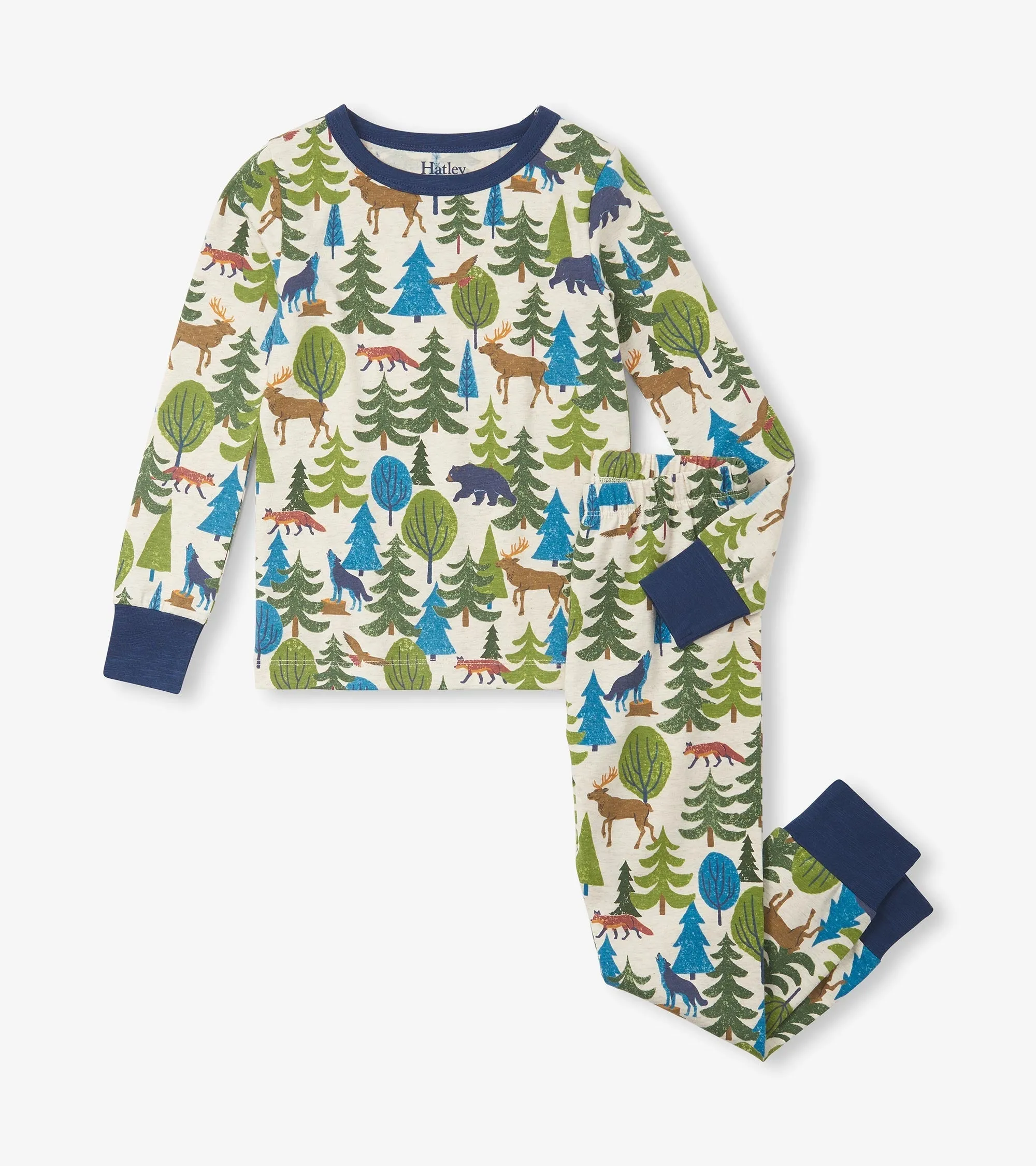 Boys Forest Scene Pajama Set -Hatley