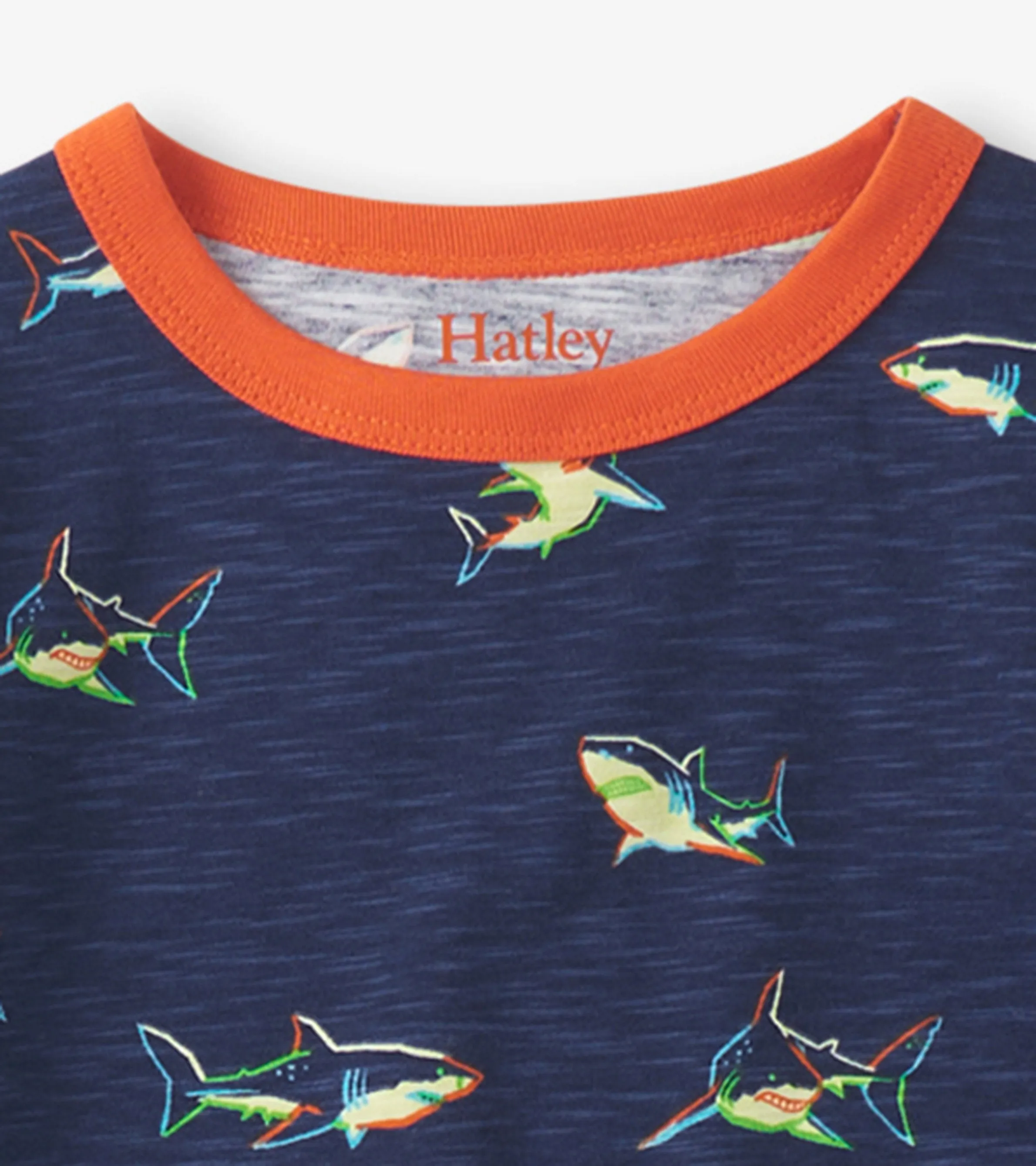 Boys Glow Sharks Pajama Set -Hatley