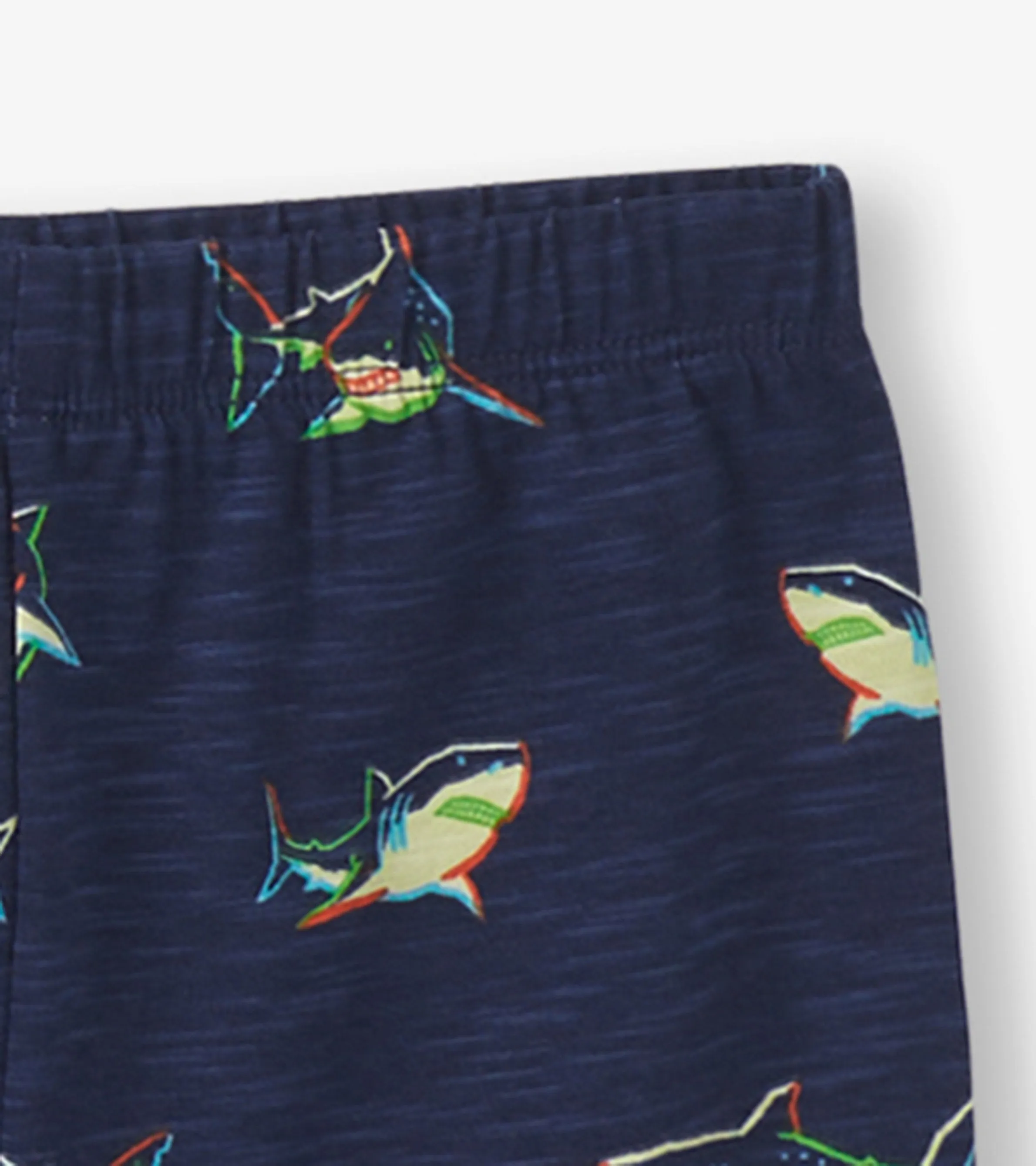 Boys Glow Sharks Short Pajama Set -Hatley