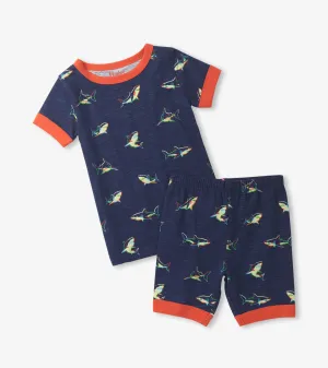 Boys Glow Sharks Short Pajama Set -Hatley