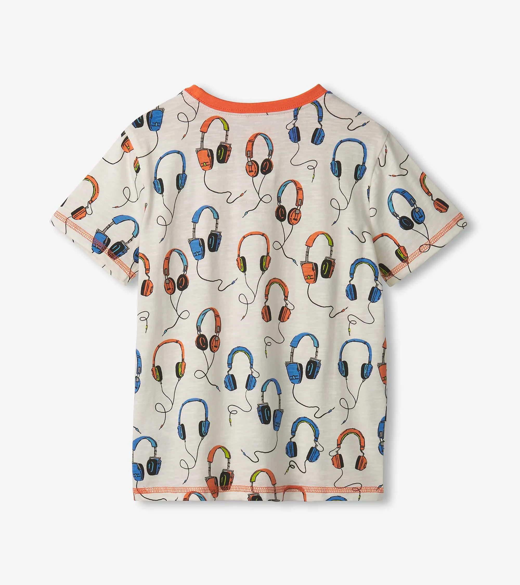 Boys Headphones Pocket T-Shirt -Hatley