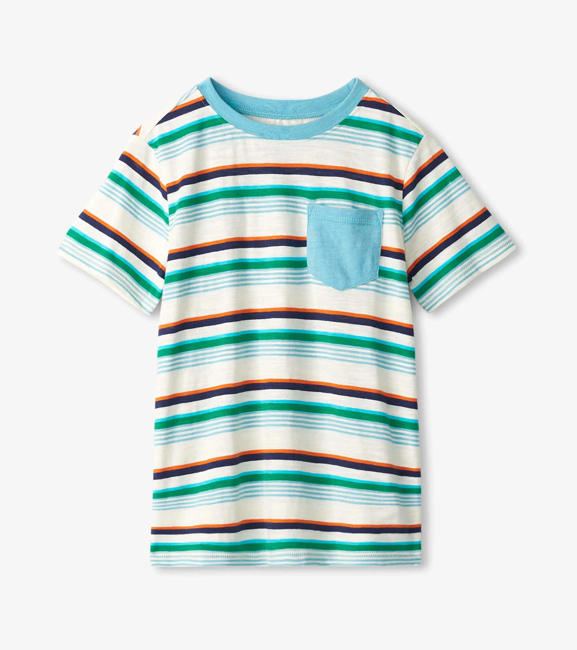 Boys Hiking Stripes Pocket Tee -Hatley