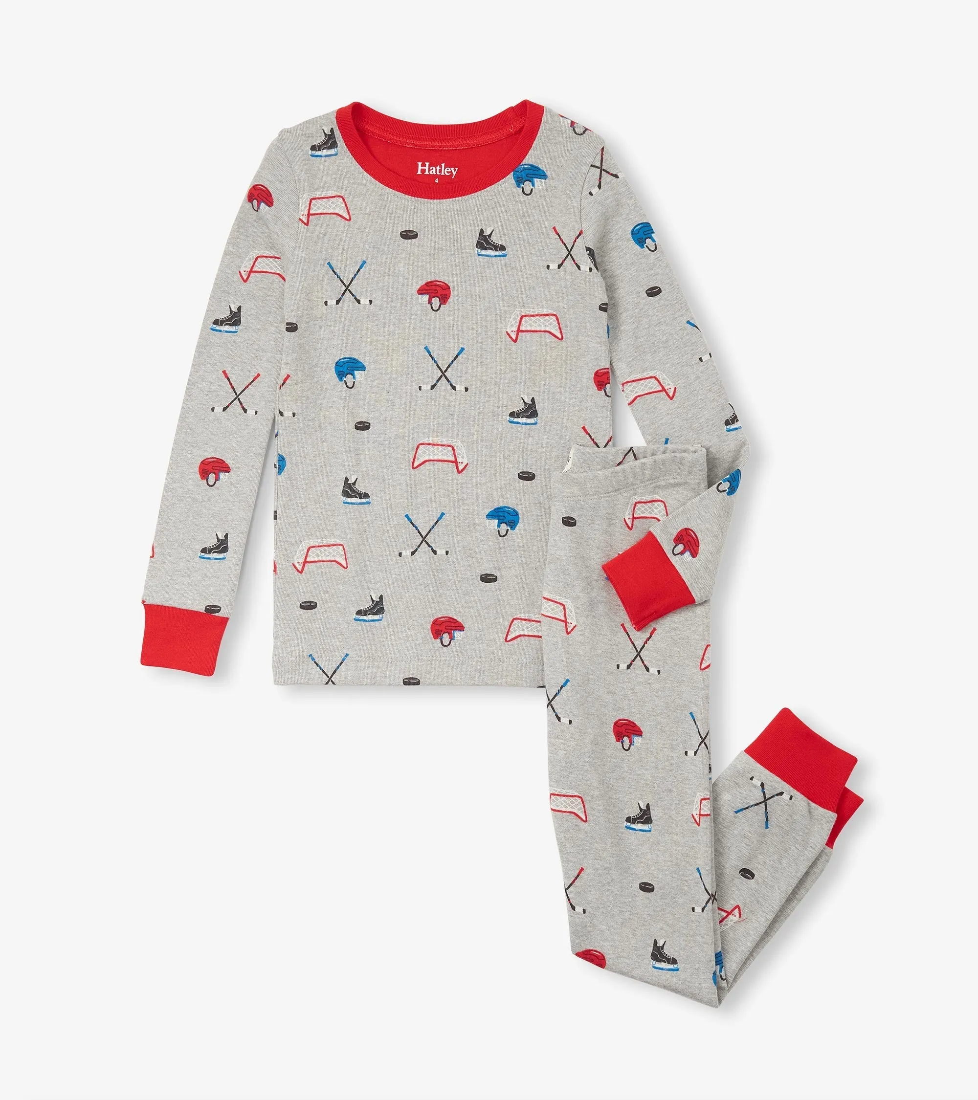 Boys Hockey Organic Cotton Pajama Set -Hatley
