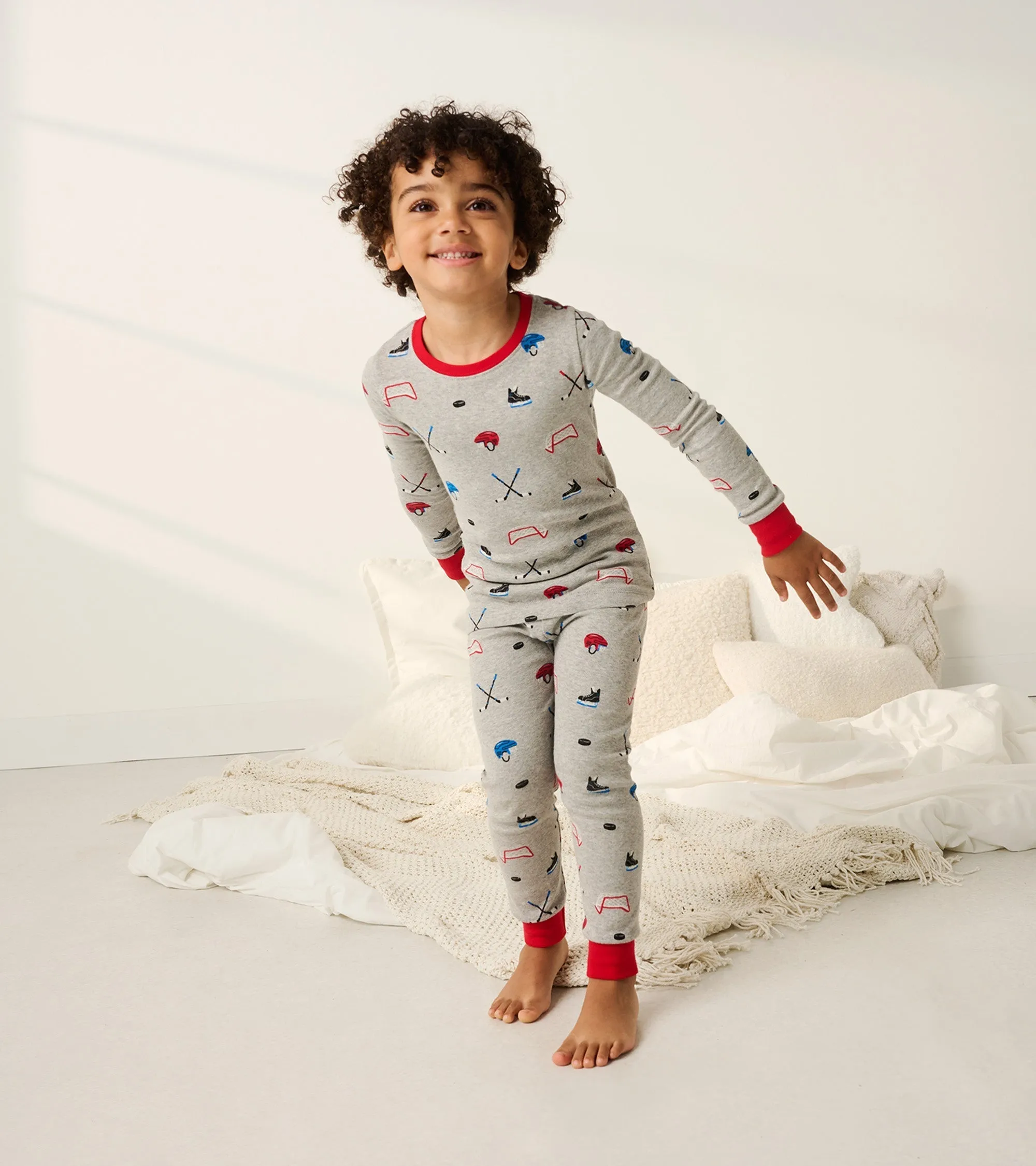 Boys Hockey Organic Cotton Pajama Set -Hatley