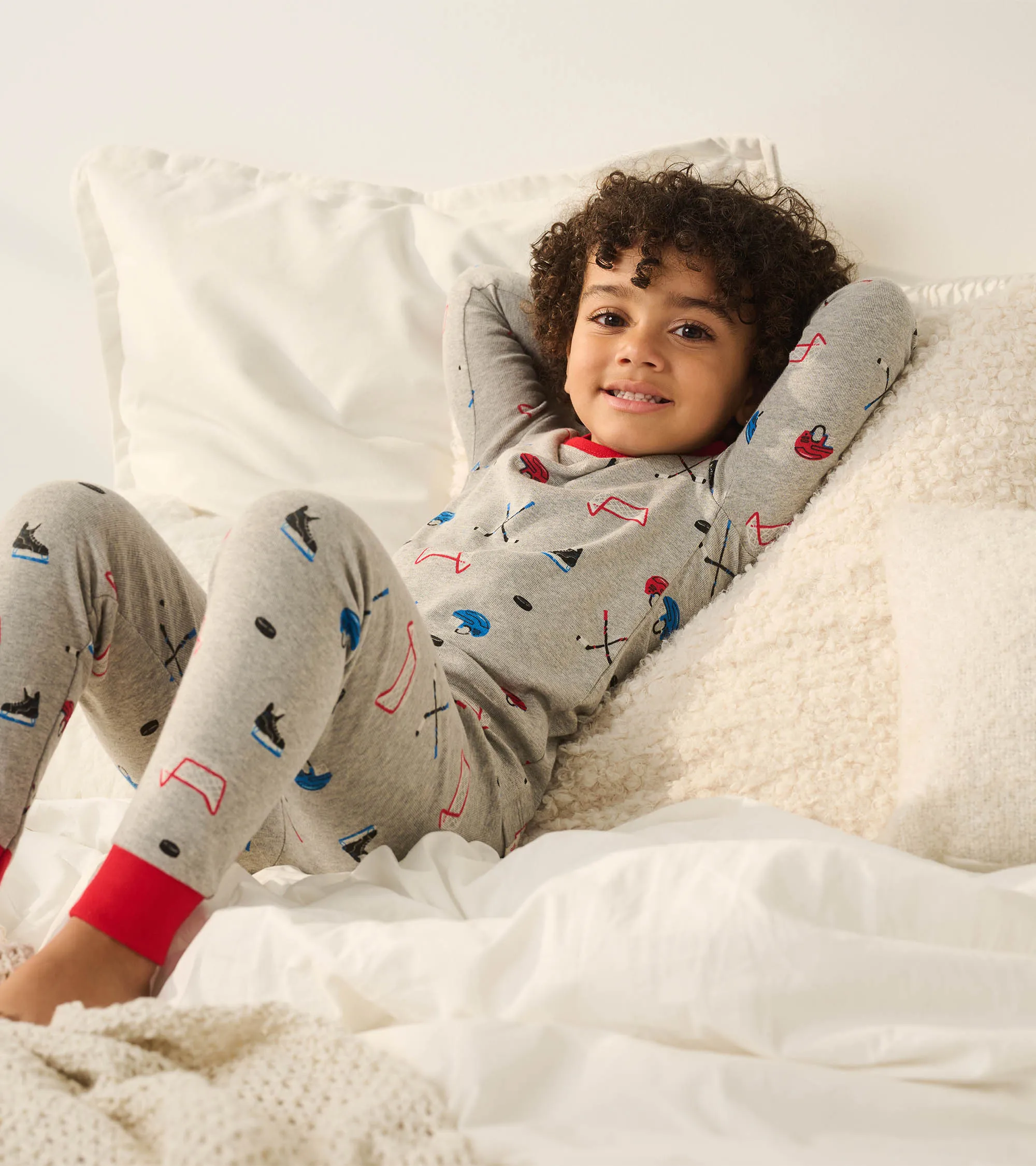 Boys Hockey Organic Cotton Pajama Set -Hatley