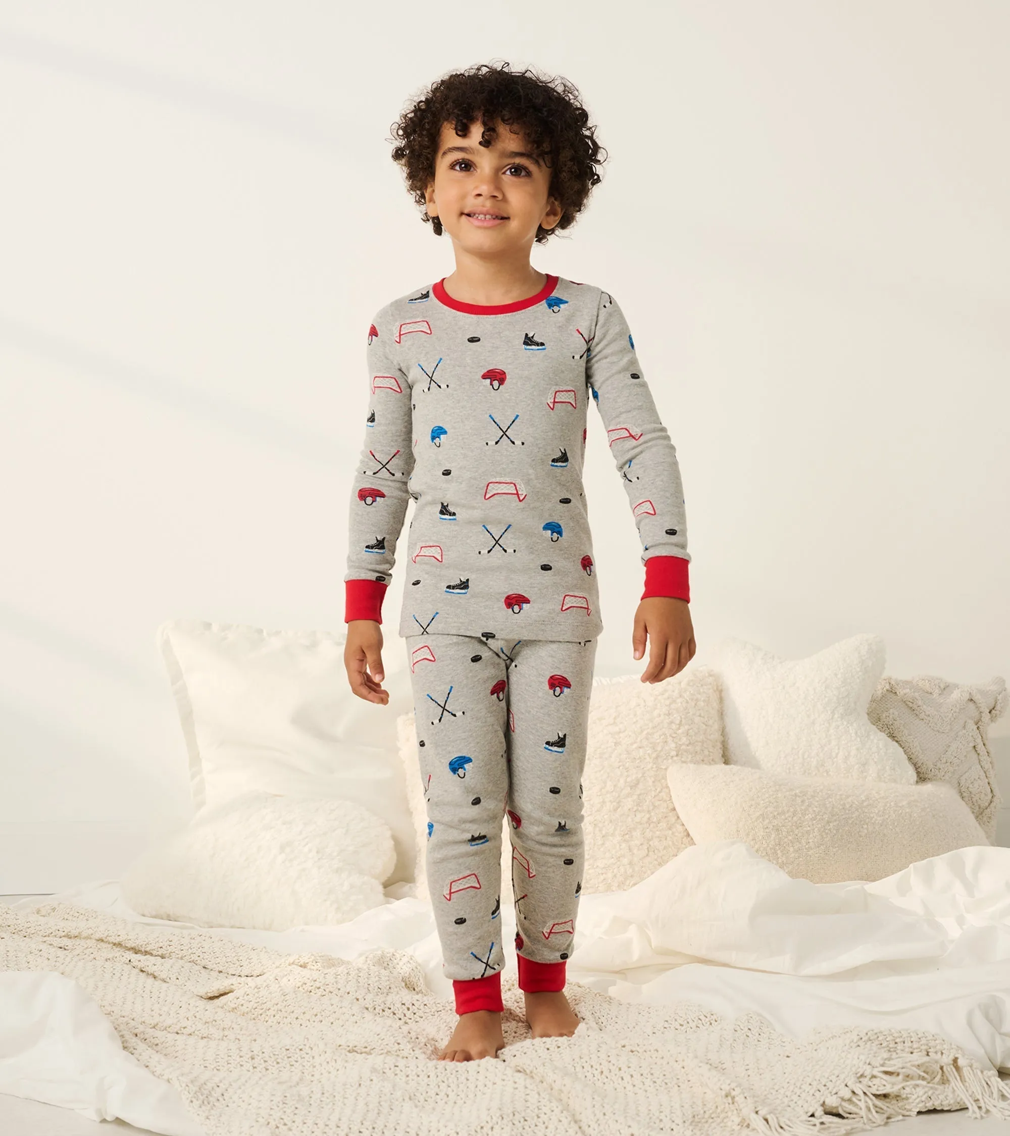 Boys Hockey Organic Cotton Pajama Set -Hatley