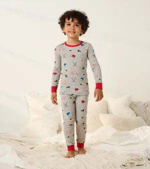 Boys Hockey Organic Cotton Pajama Set -Hatley