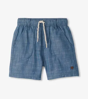 Boys Indigo Woven Shorts -Hatley