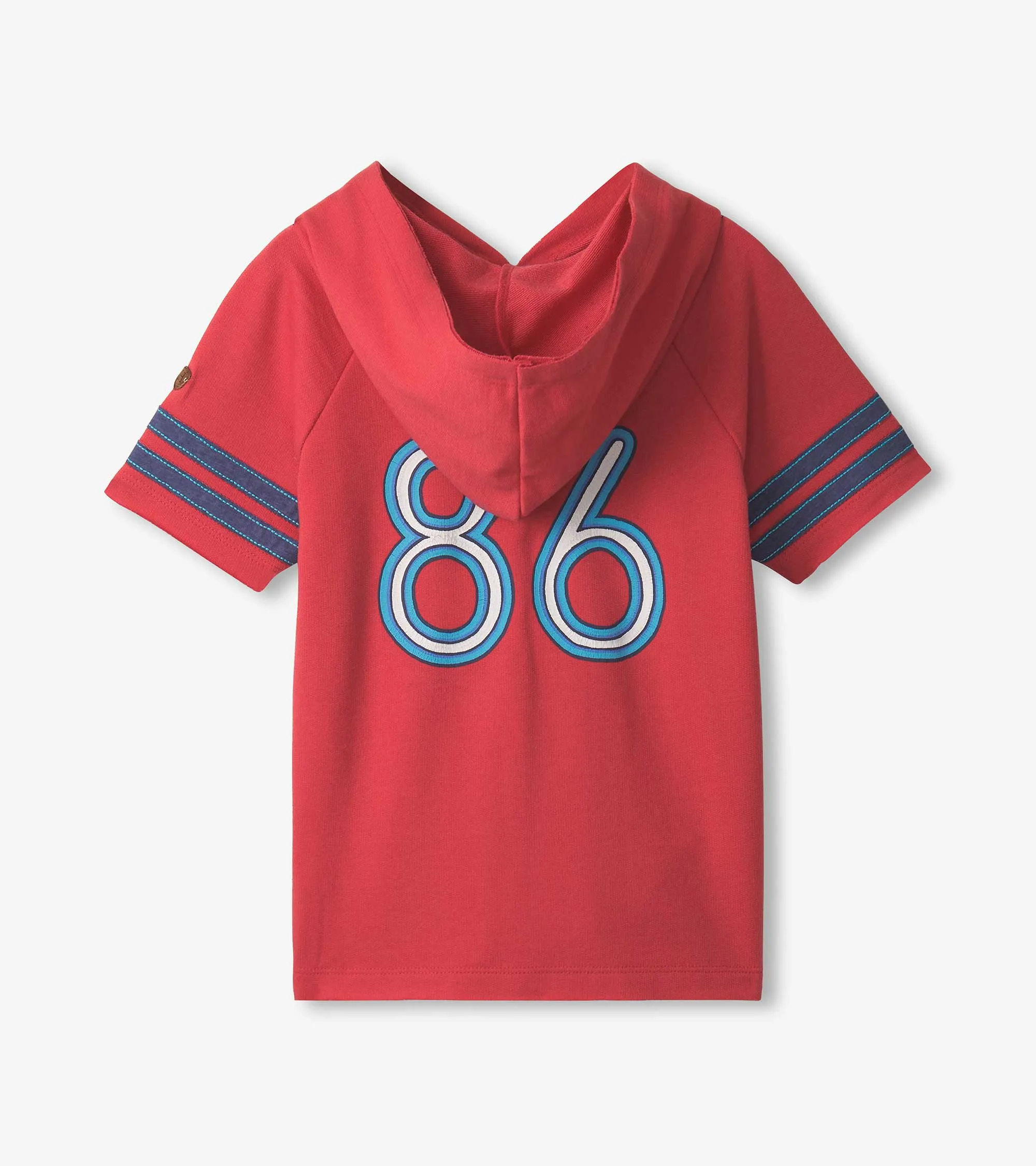 Boys Jersey Number Raglan Hoodie Tee -Hatley