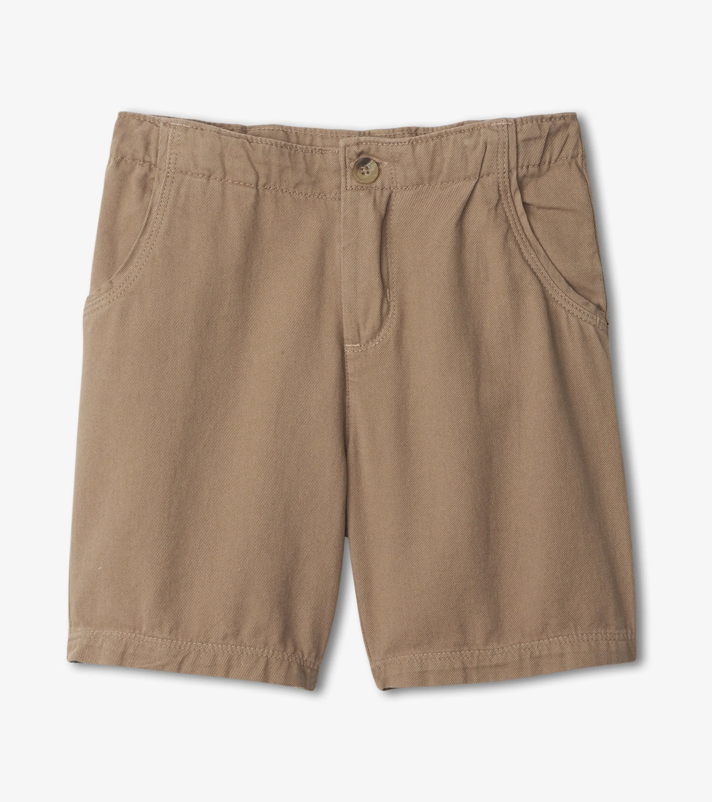 Boys Khaki Twill Shorts -Hatley