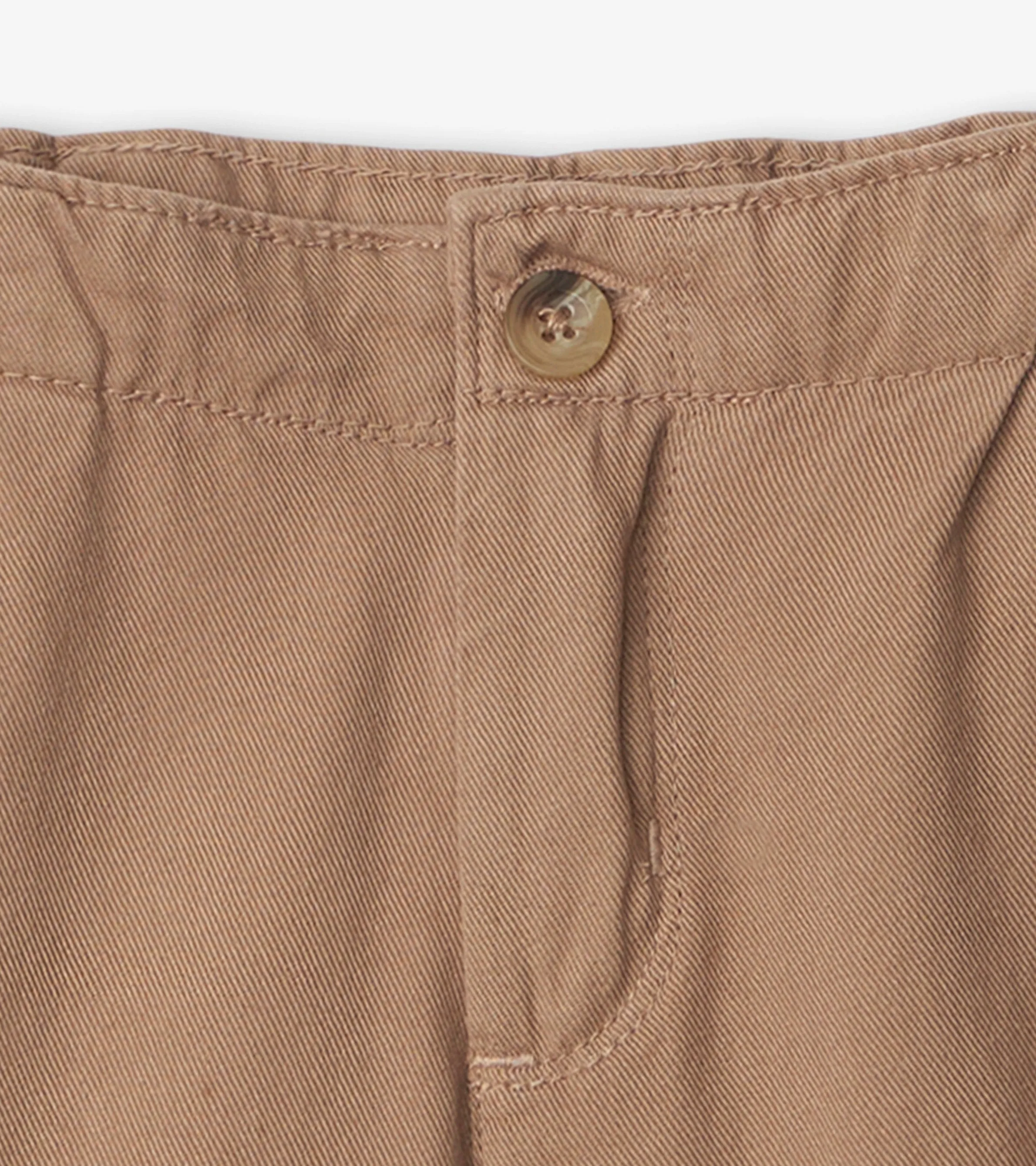 Boys Khaki Twill Shorts -Hatley