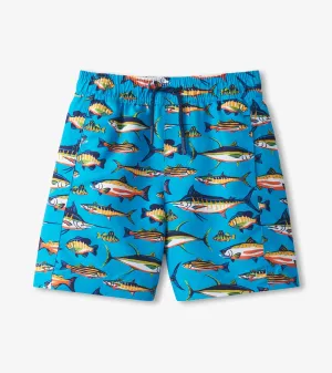 Boys Lots Of Fish Swim Trunks -Hatley