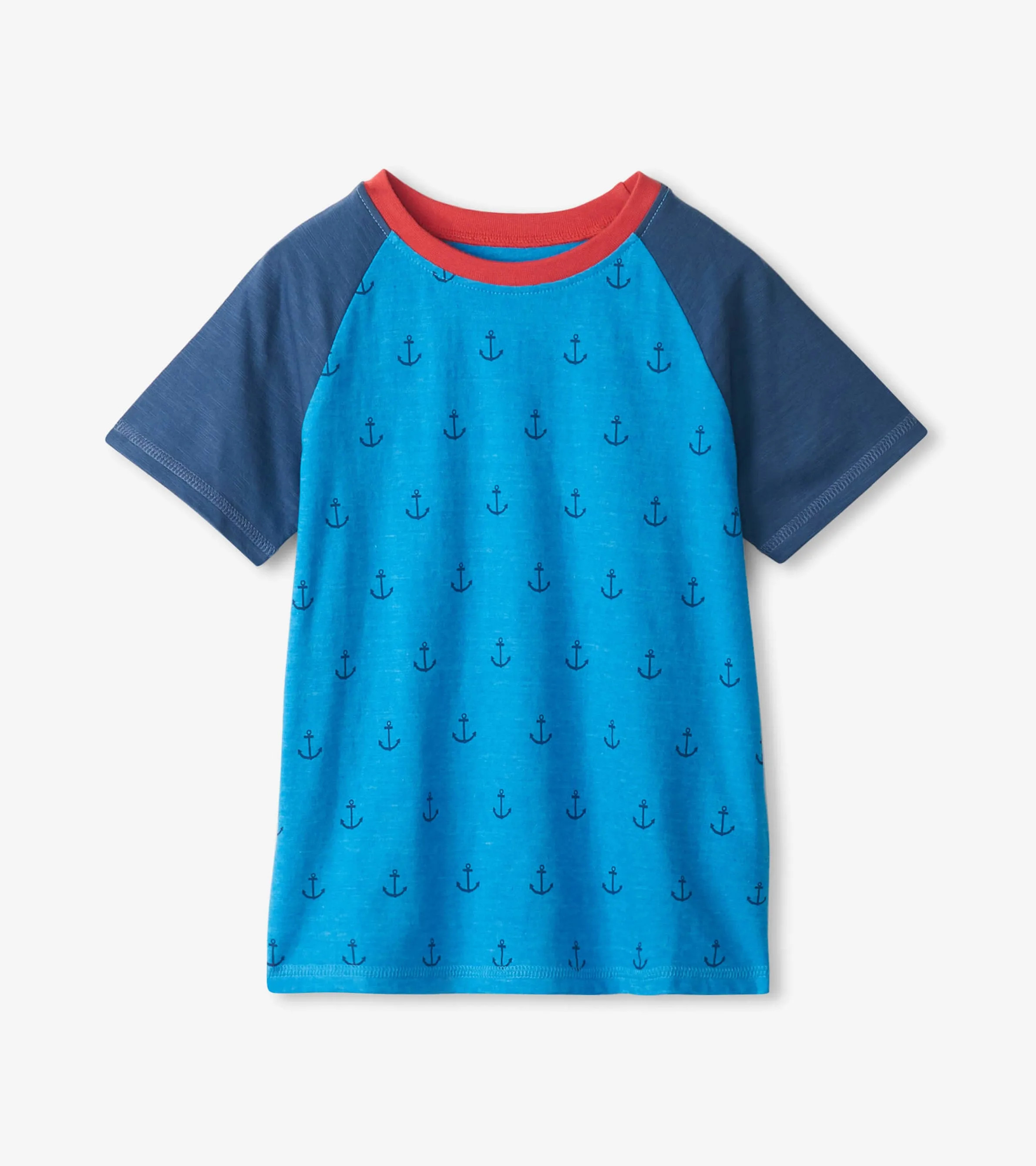 Boys Mini Anchors Raglan T-Shirt -Hatley