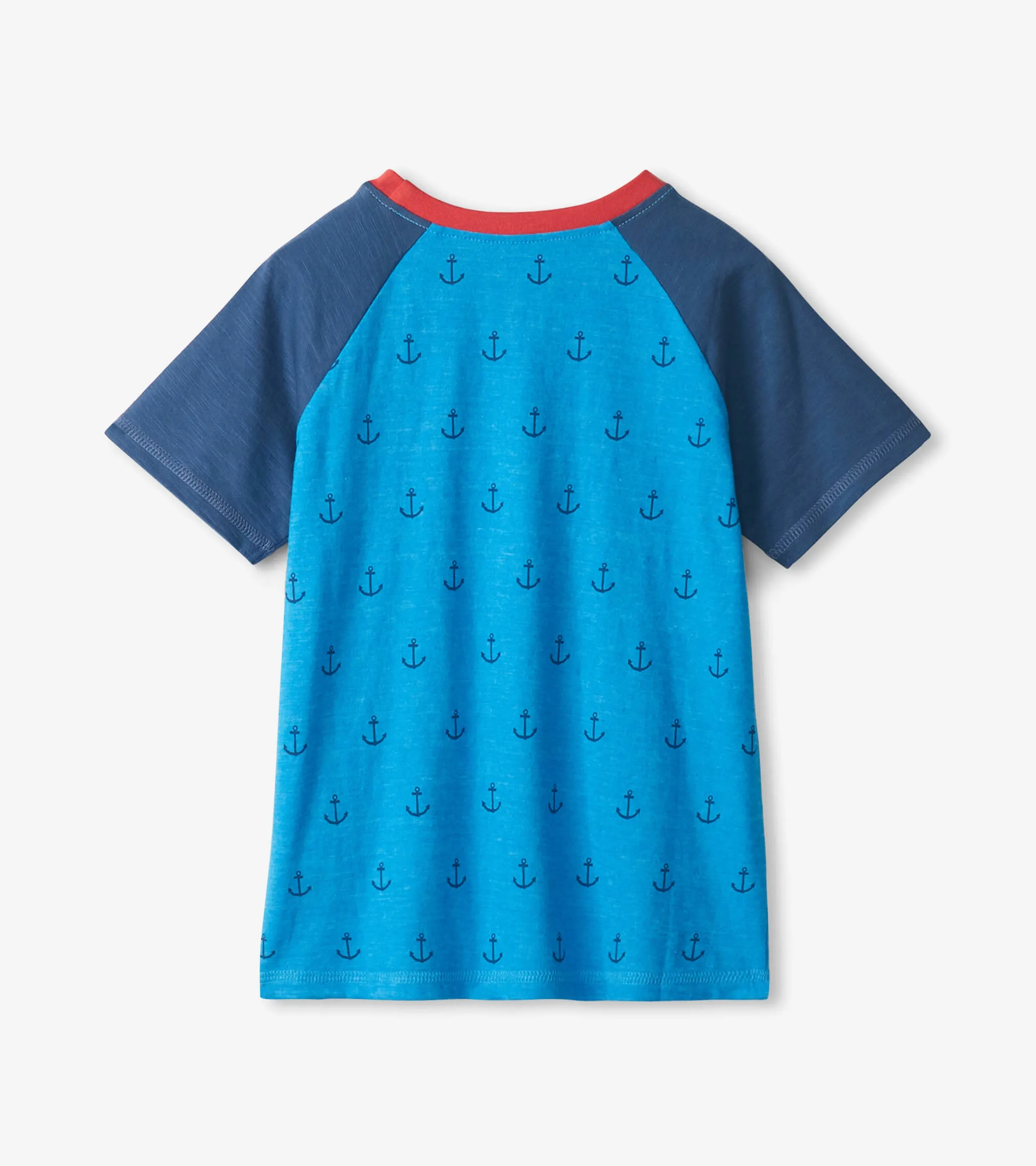 Boys Mini Anchors Raglan T-Shirt -Hatley