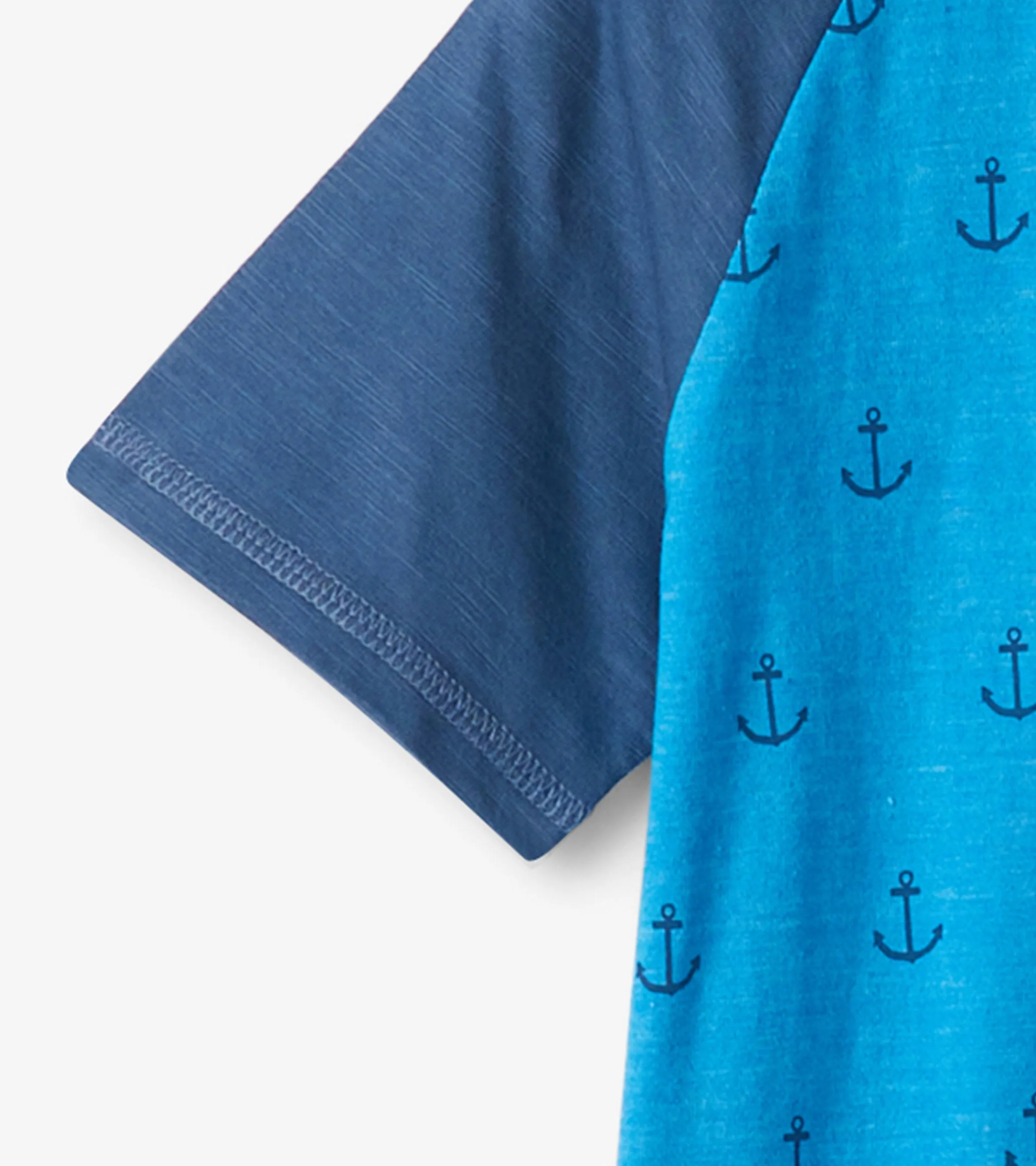 Boys Mini Anchors Raglan T-Shirt -Hatley