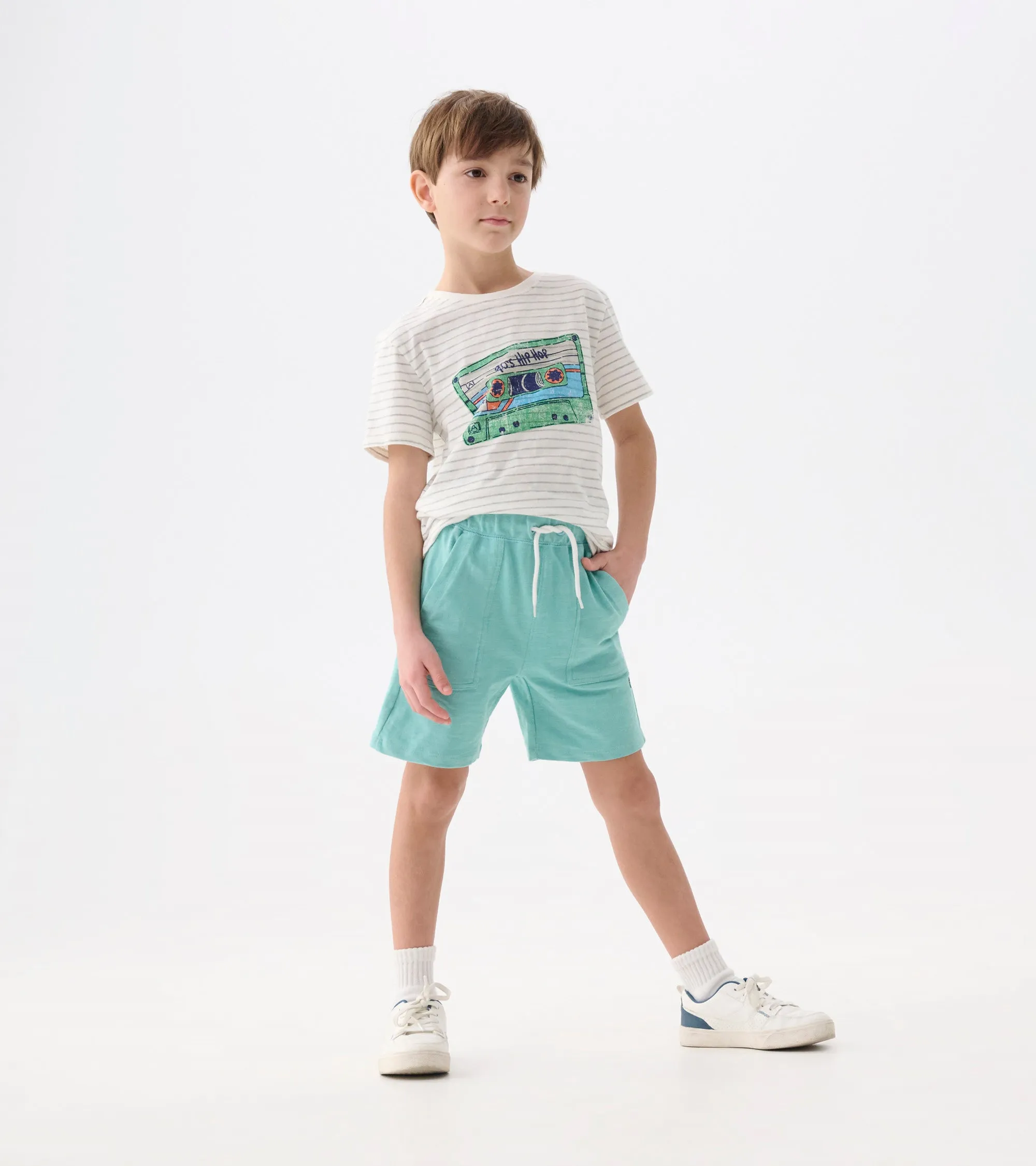 Boys Mix Tape Graphic Tee -Hatley