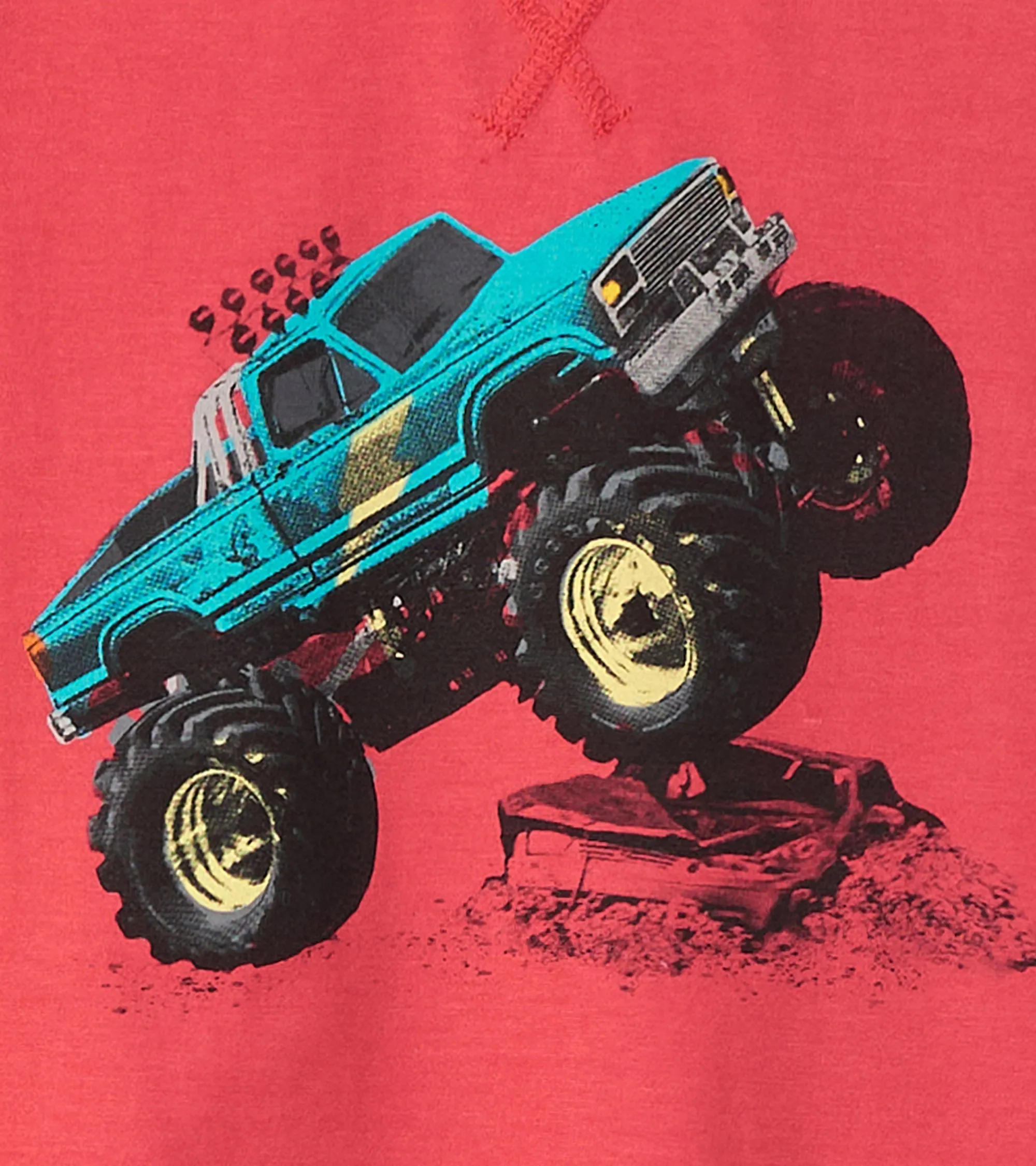 Boys Monster Trucks Long Sleeve Raglan T-Shirt -Hatley