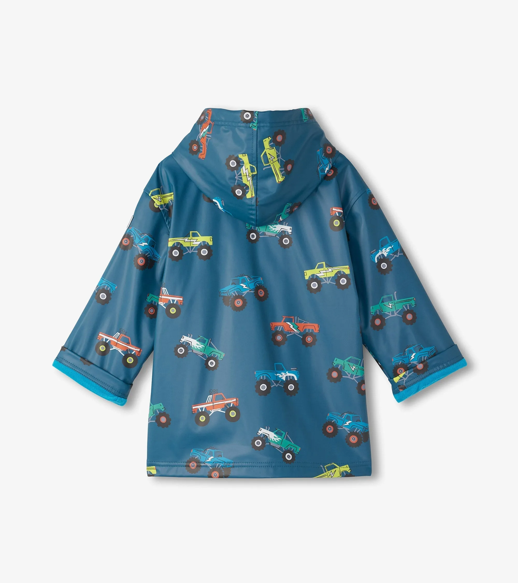 Boys Monster Trucks Zip-Up Rain Jacket -Hatley