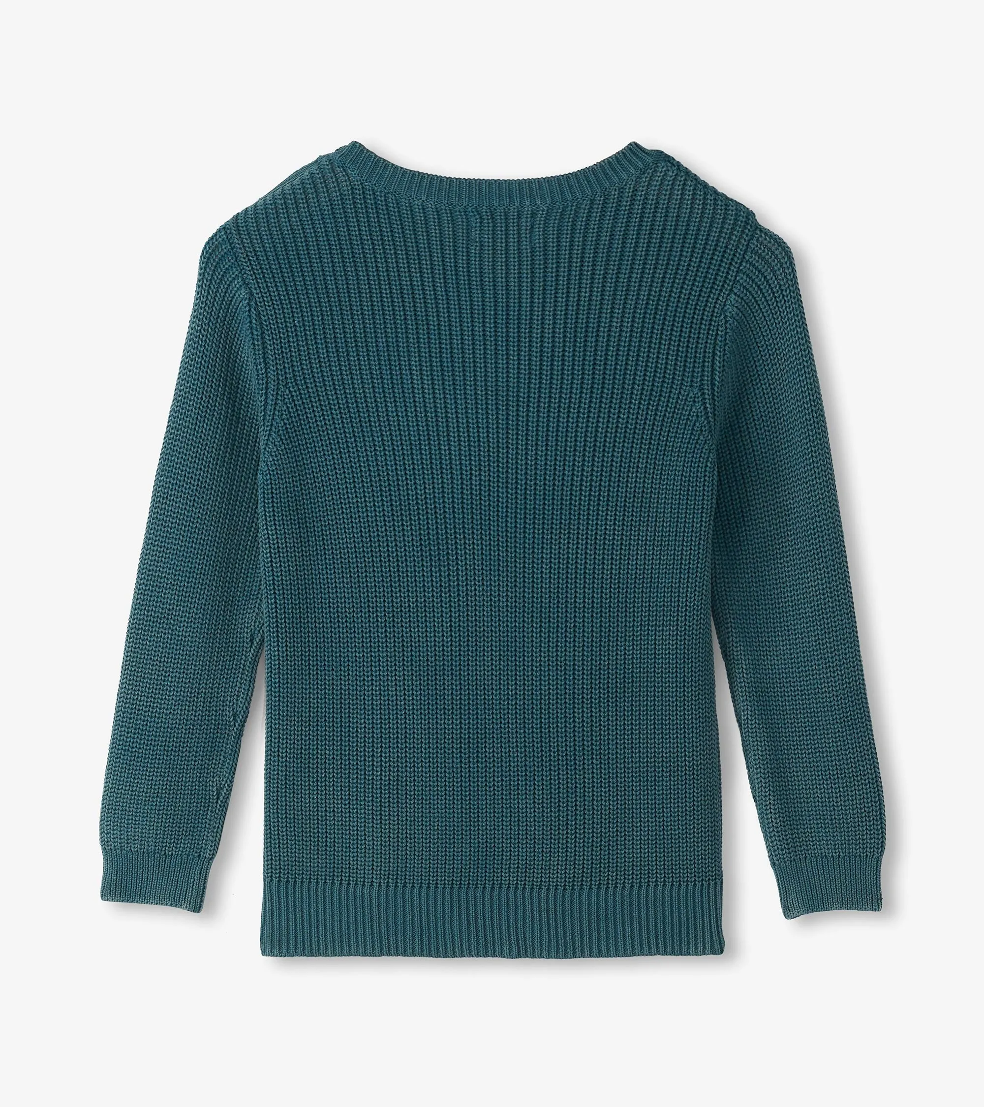 Boys Moroccan Blue Button Neck Sweater -Hatley