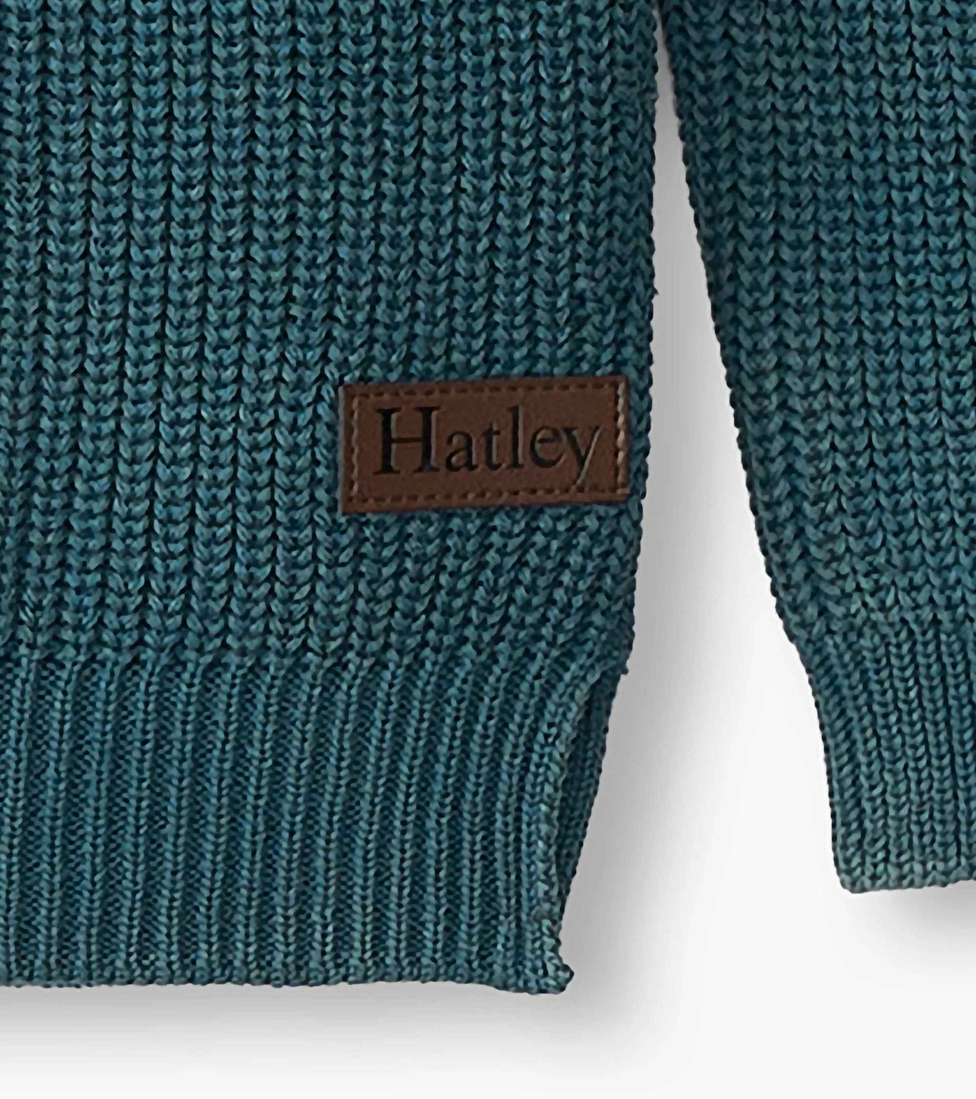 Boys Moroccan Blue Button Neck Sweater -Hatley