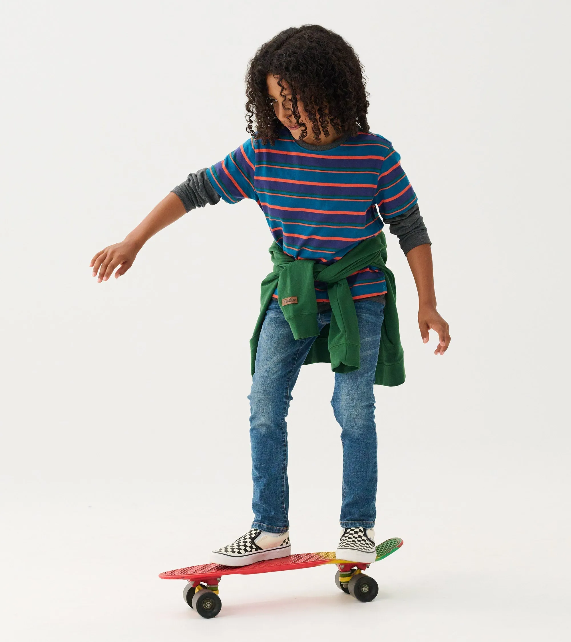 Boys Moroccan Blue Fooler Long Sleeve T-Shirt -Hatley