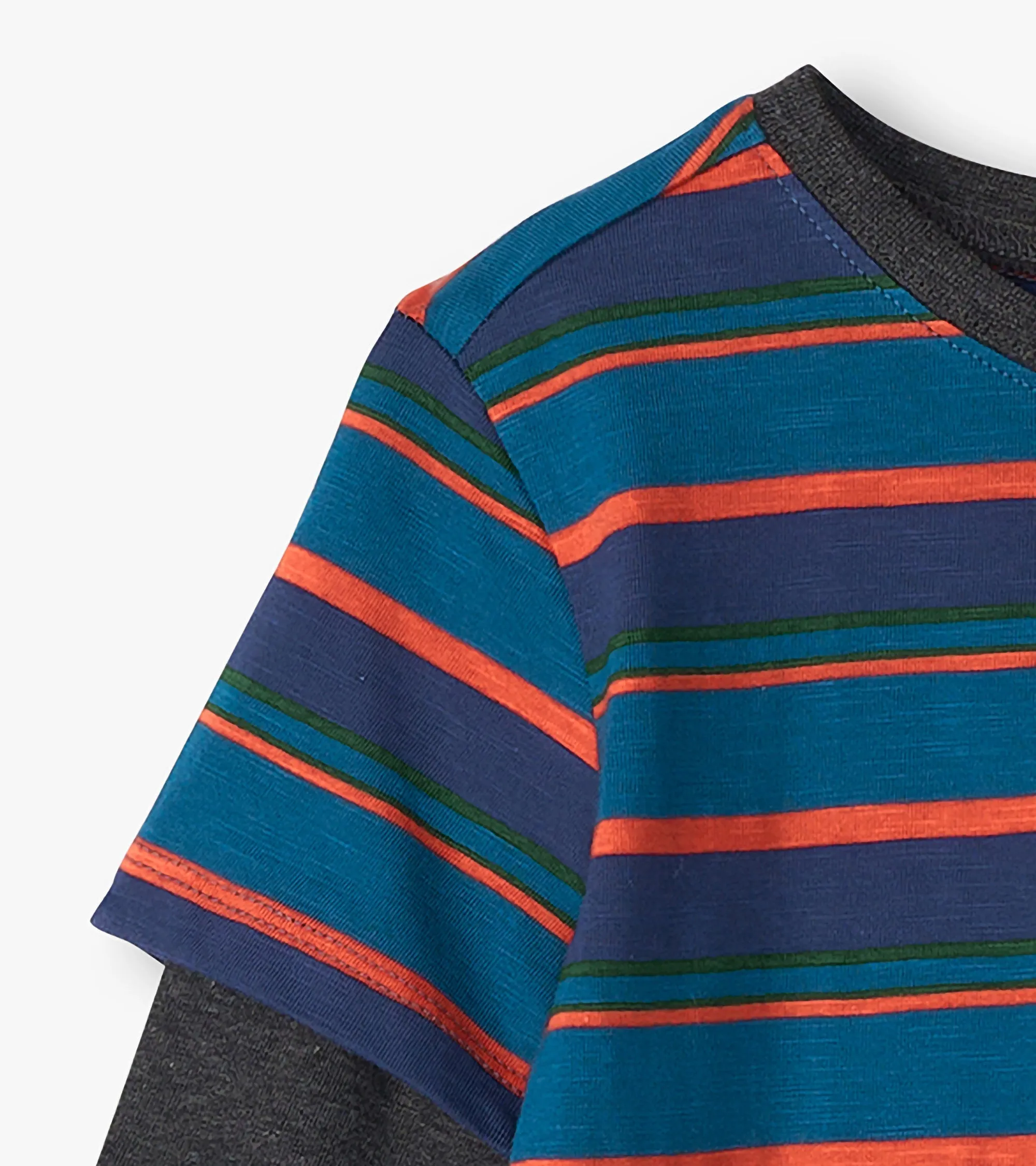 Boys Moroccan Blue Fooler Long Sleeve T-Shirt -Hatley