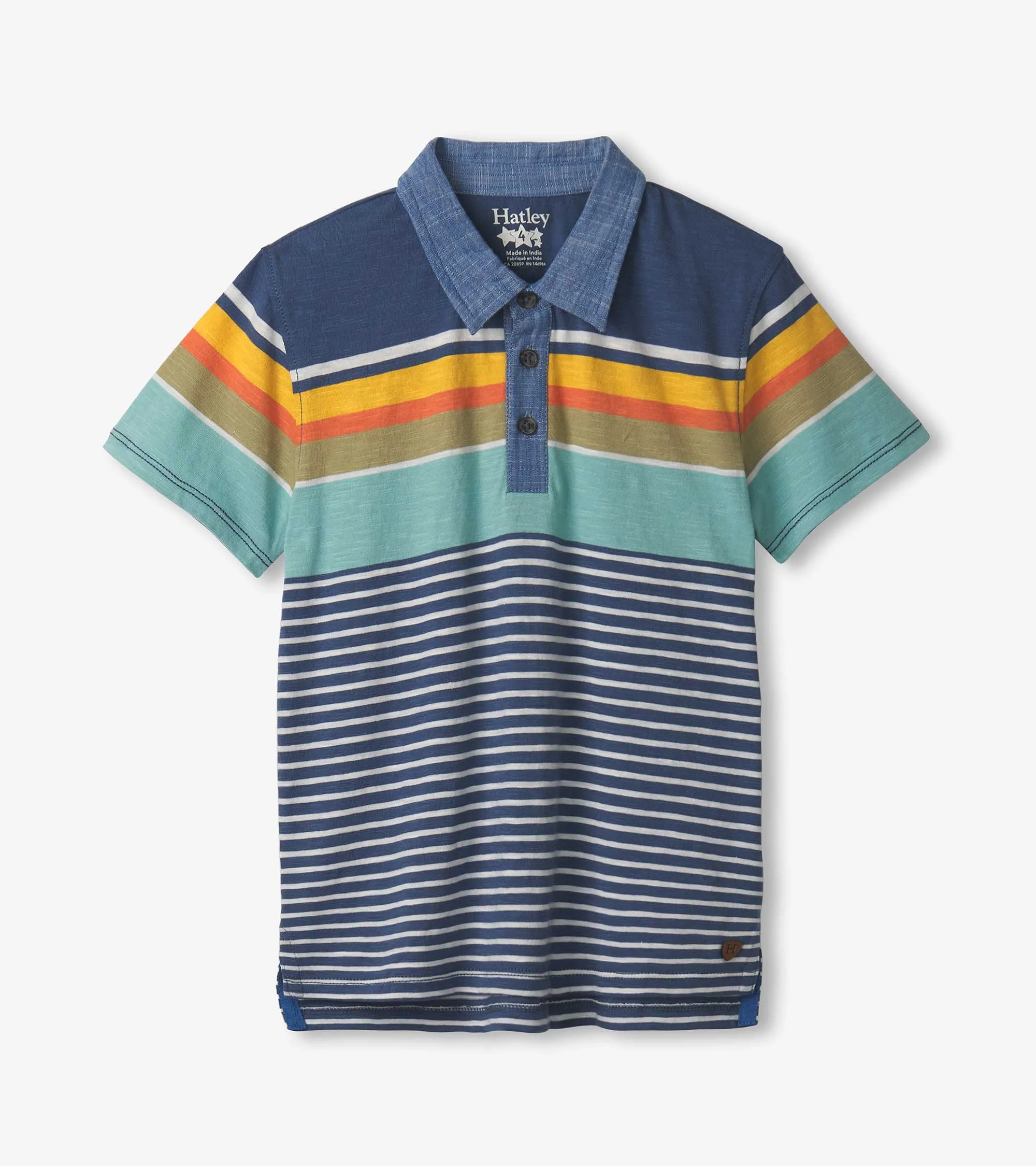 Boys Nautical Stripes Polo Tee -Hatley