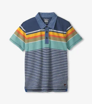 Boys Nautical Stripes Polo Tee -Hatley
