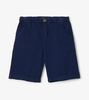 Boys Navy Twill Shorts -Hatley