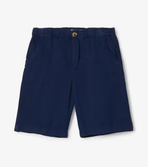 Boys Navy Twill Twill Shorts -Hatley