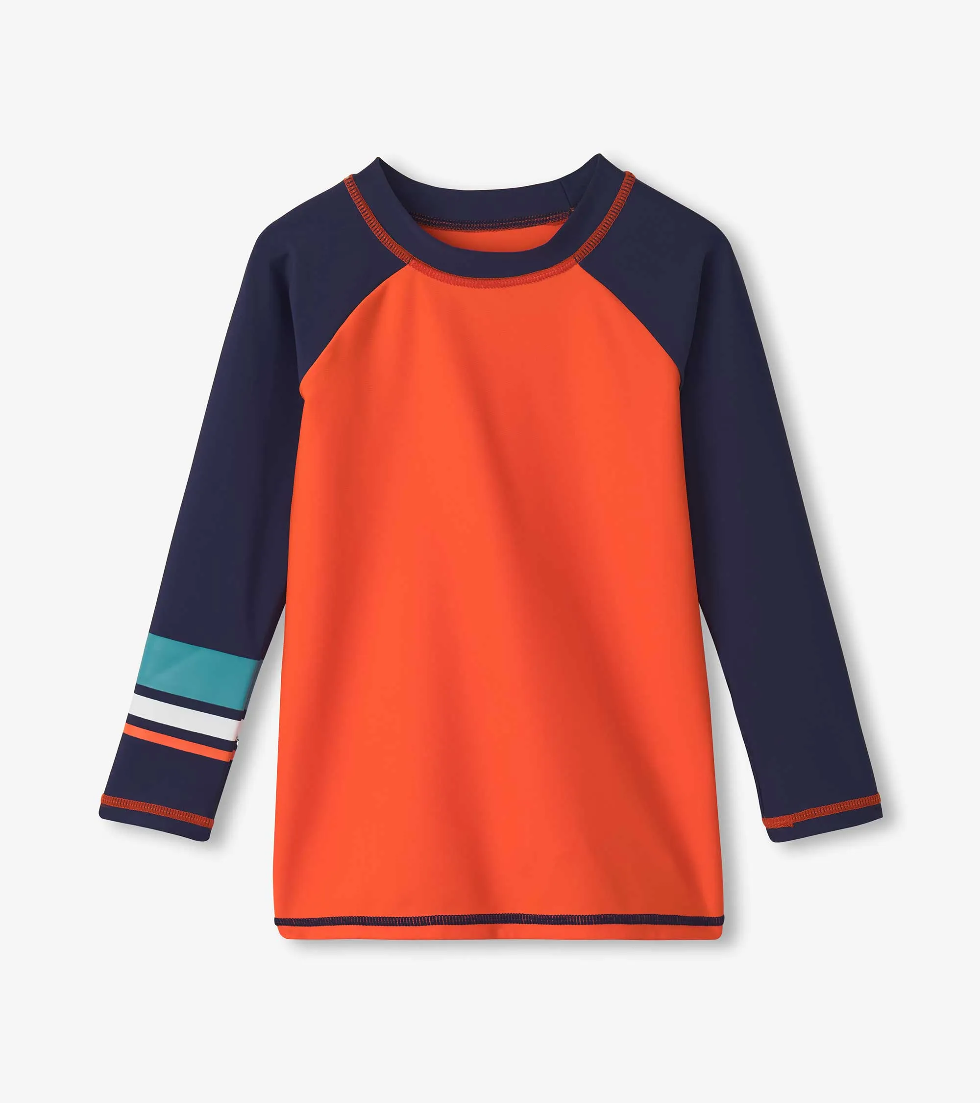 Boys Orange Long Sleeve Rashguard -Hatley
