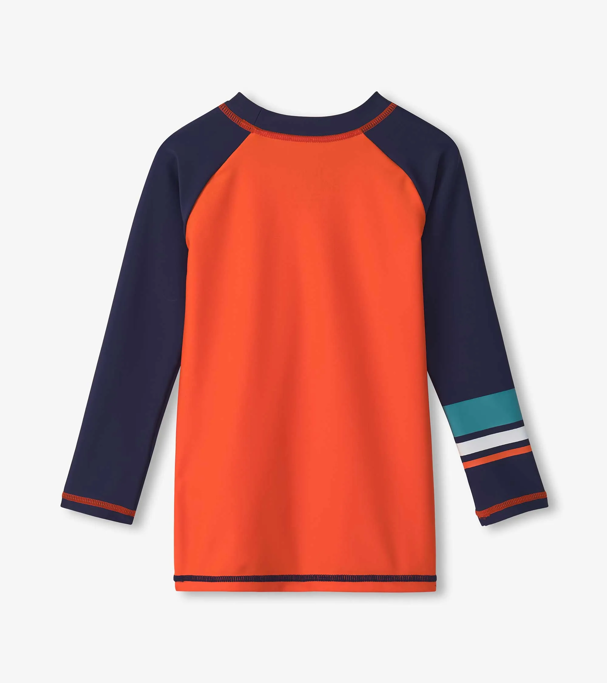 Boys Orange Long Sleeve Rashguard -Hatley