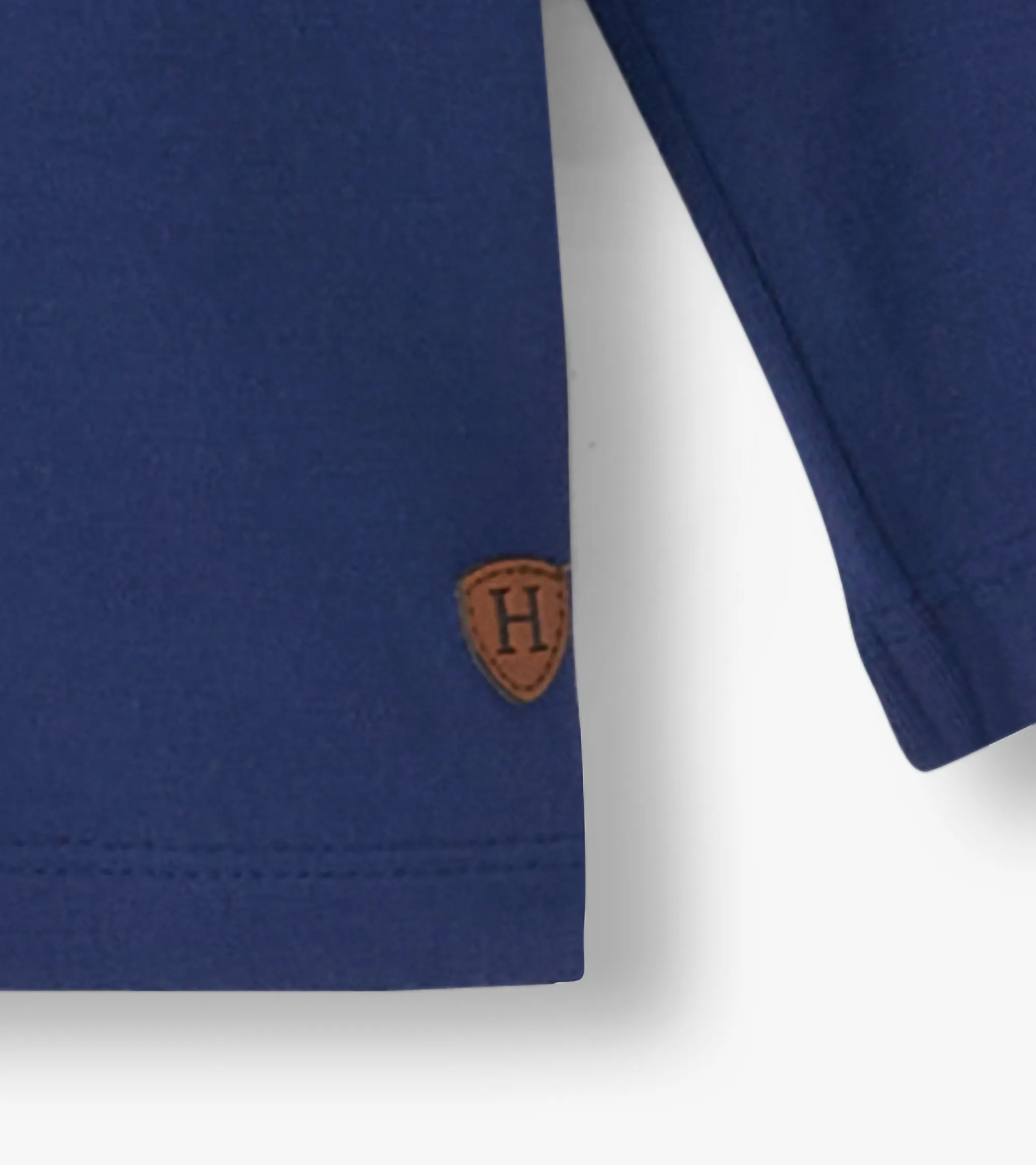 Boys Patriot Blue Long Sleeve Bamboo T-Shirt -Hatley