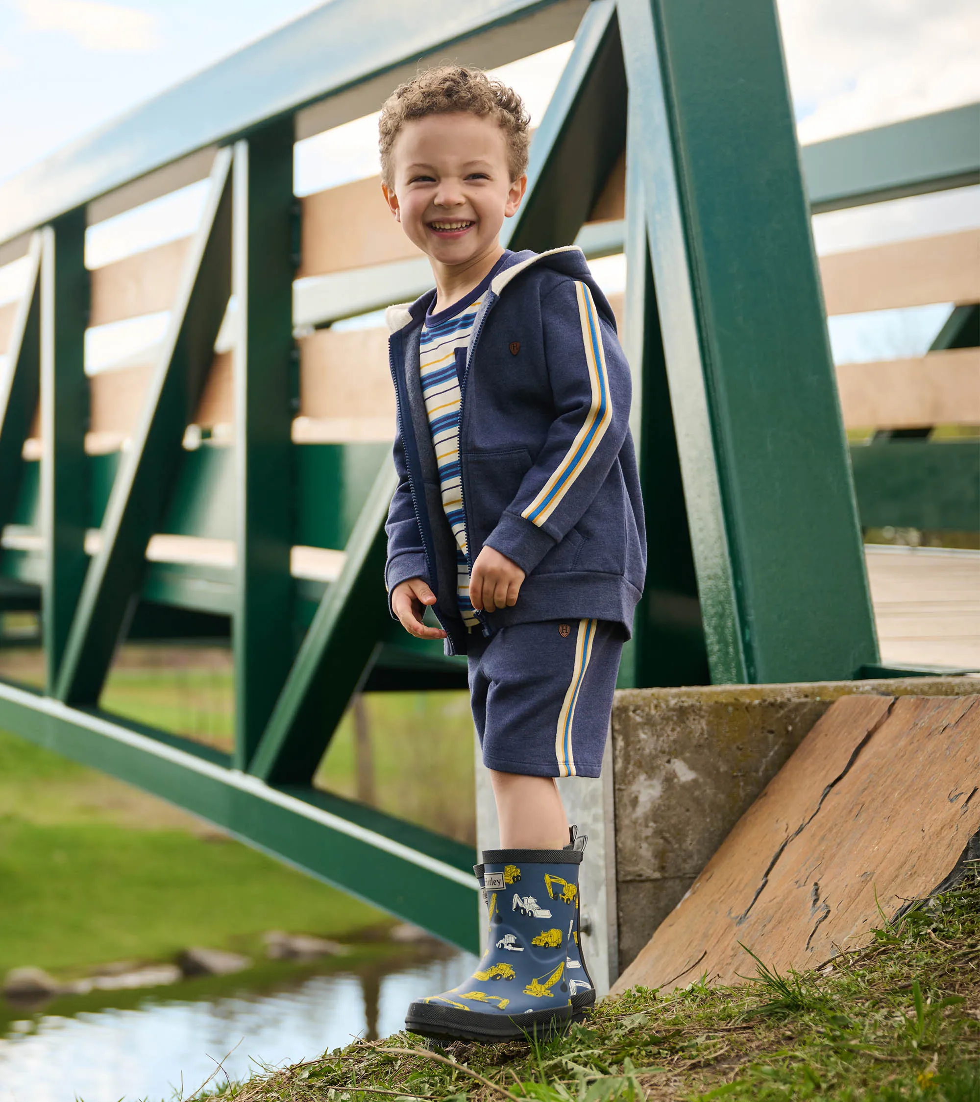 Boys Patriot Blue Pull On Shorts -Hatley