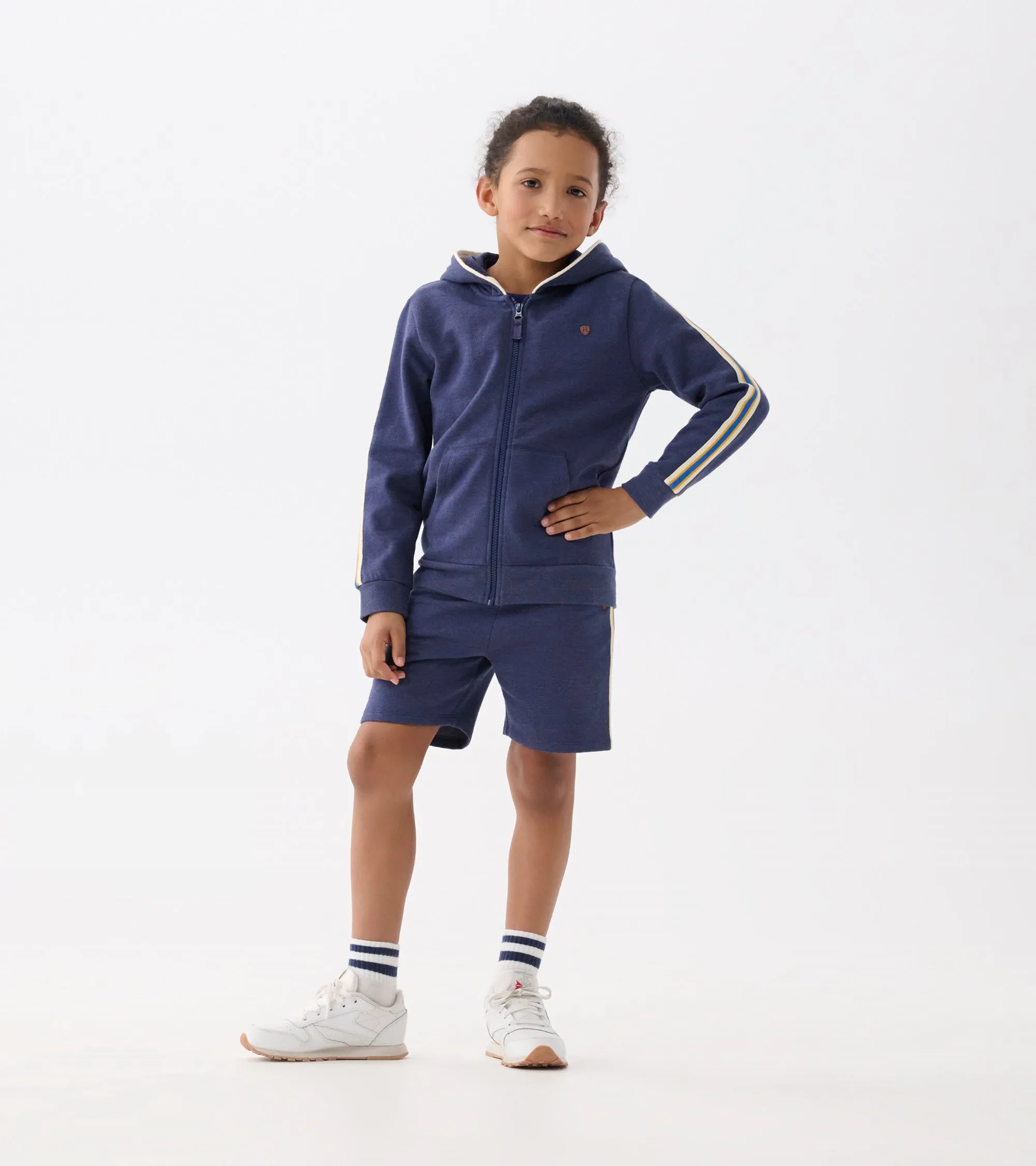 Boys Patriot Blue Zip-Up Hoodie -Hatley