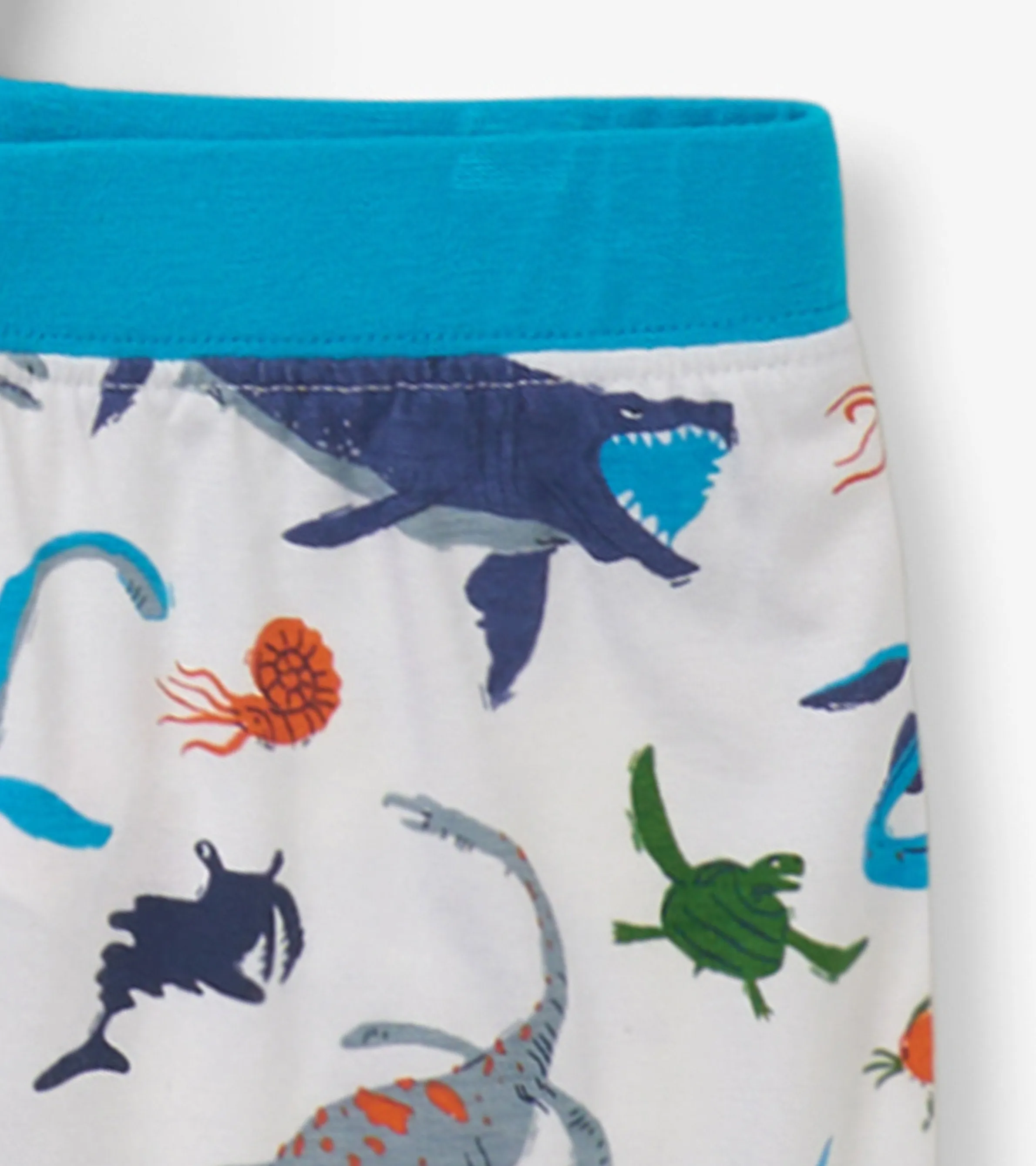 Boys Prehistoric Marine Bamboo Short Pajama Set -Hatley
