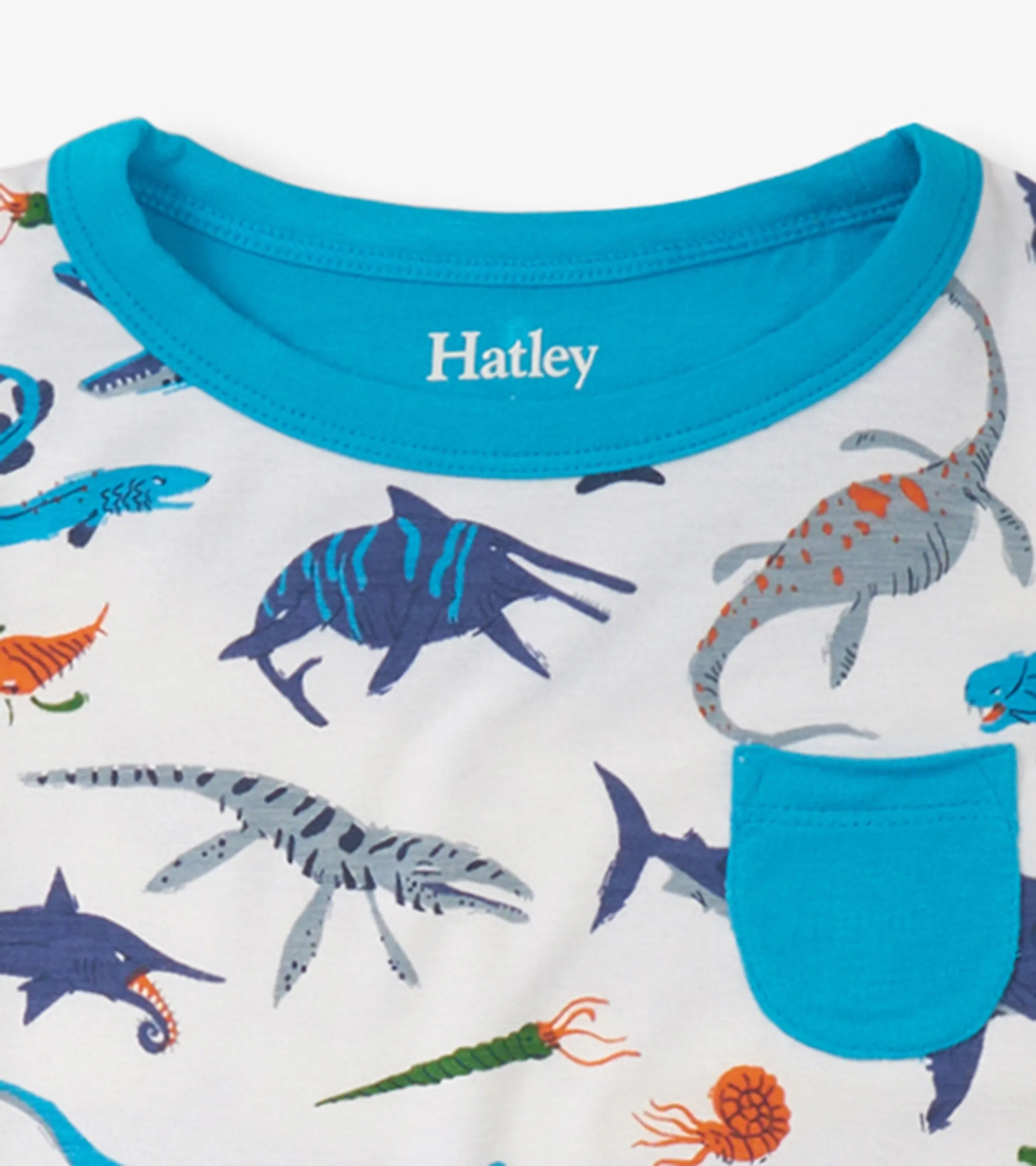 Boys Prehistoric Marine Bamboo Short Pajama Set -Hatley