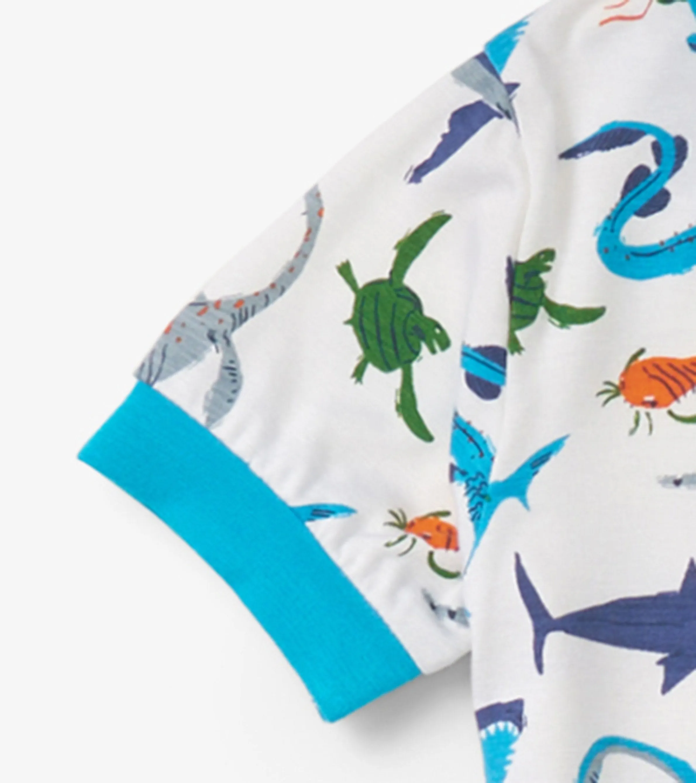 Boys Prehistoric Marine Bamboo Short Pajama Set -Hatley