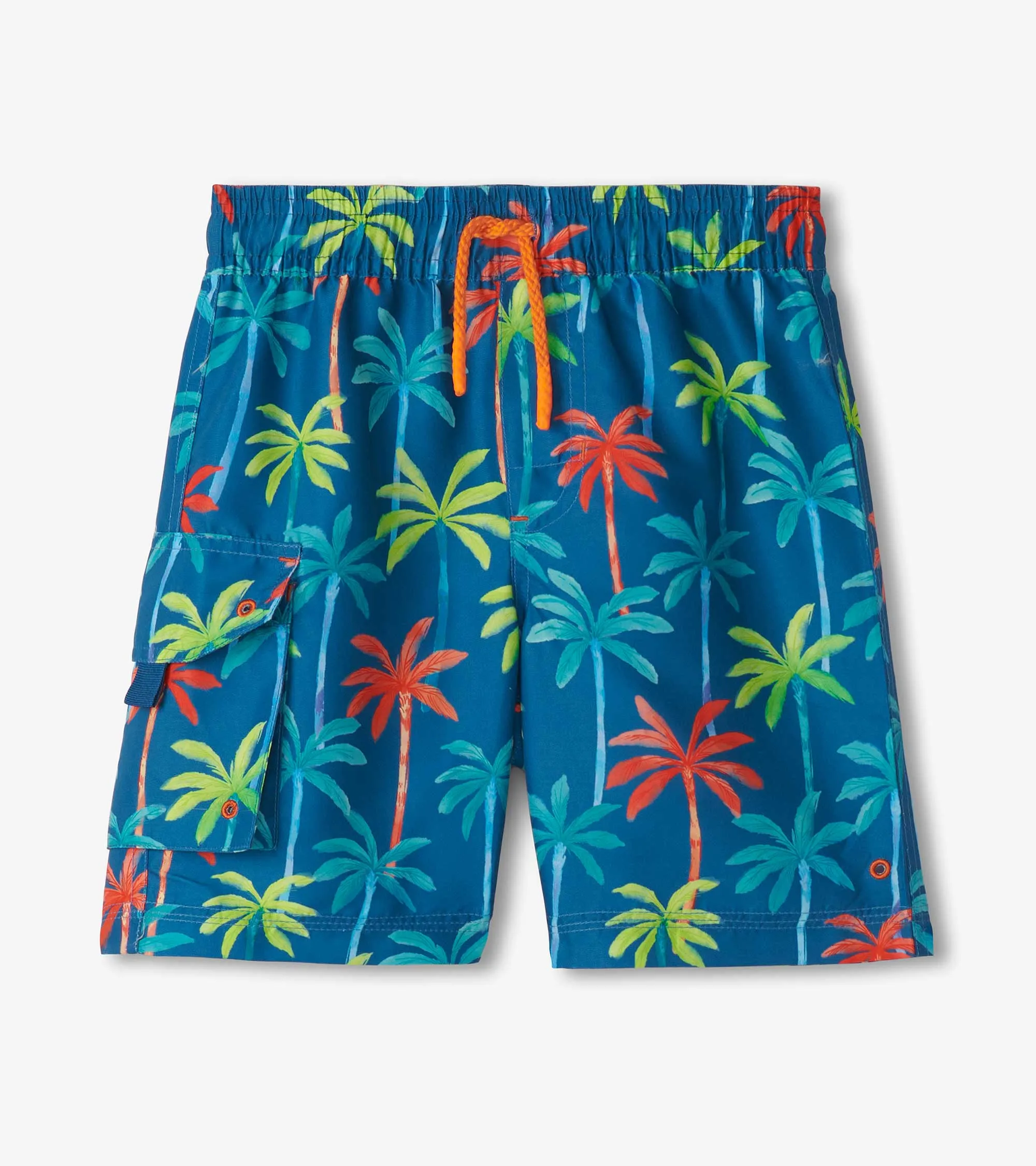 Boys Printed Palms Board Shorts -Hatley