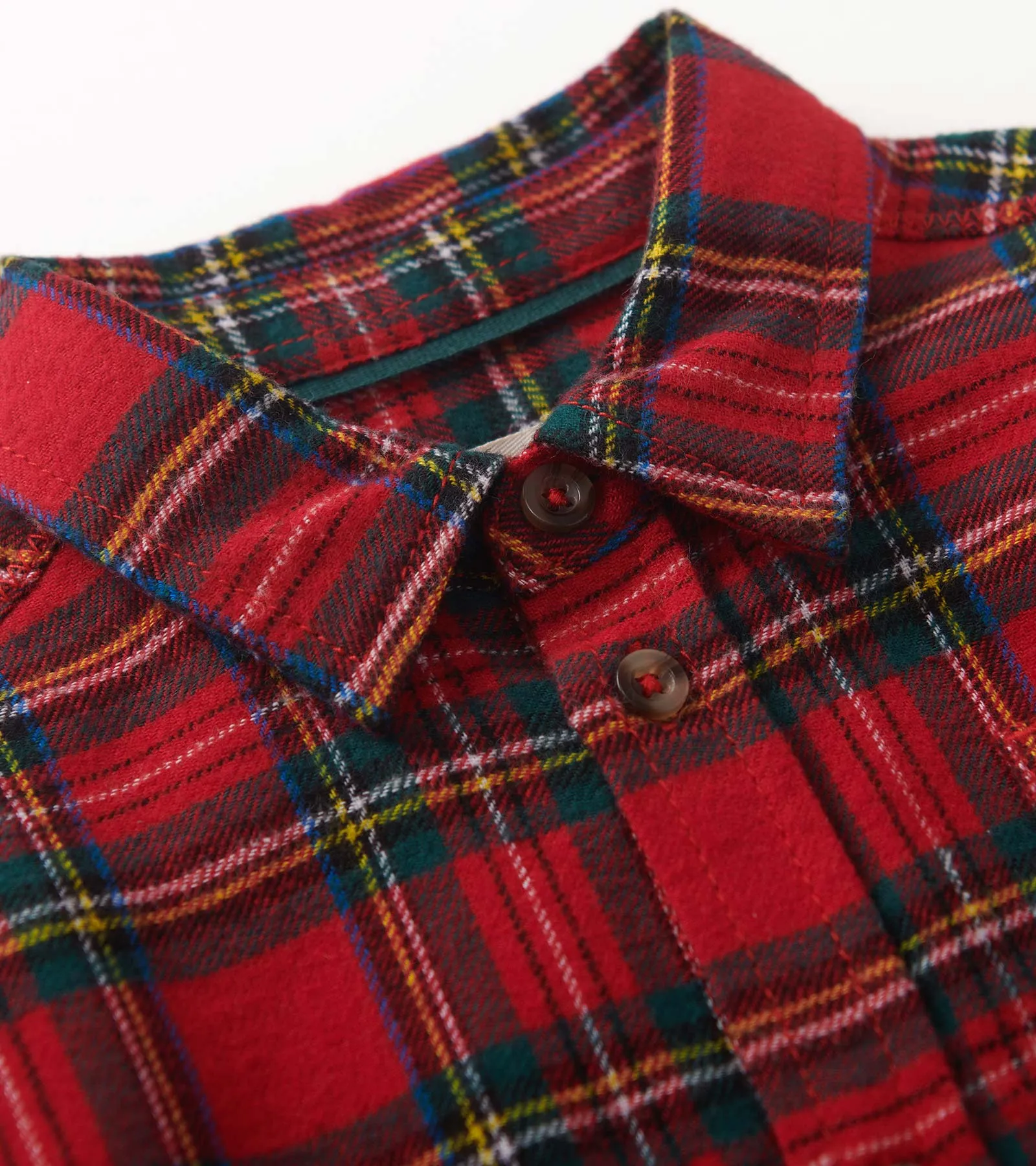 Boys Red Plaid Button Down Shirt -Hatley