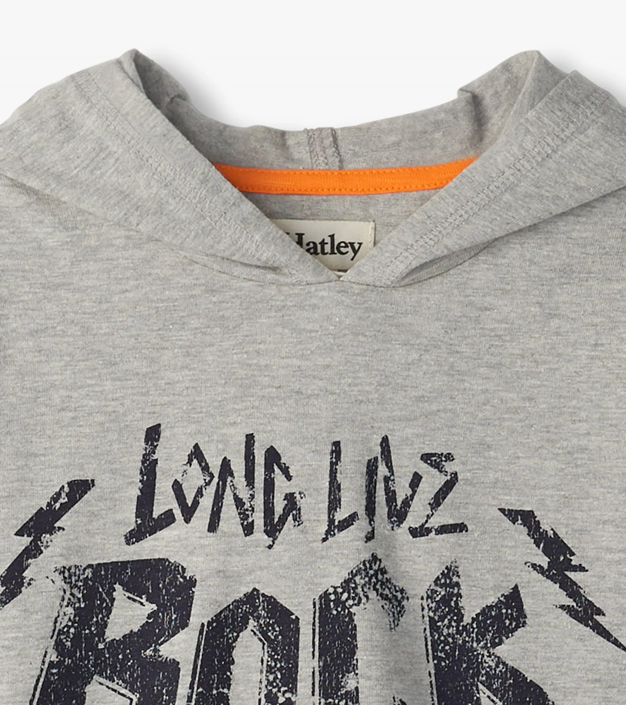 Boys Rock & Roll Long Sleeve Hoodie Tee -Hatley