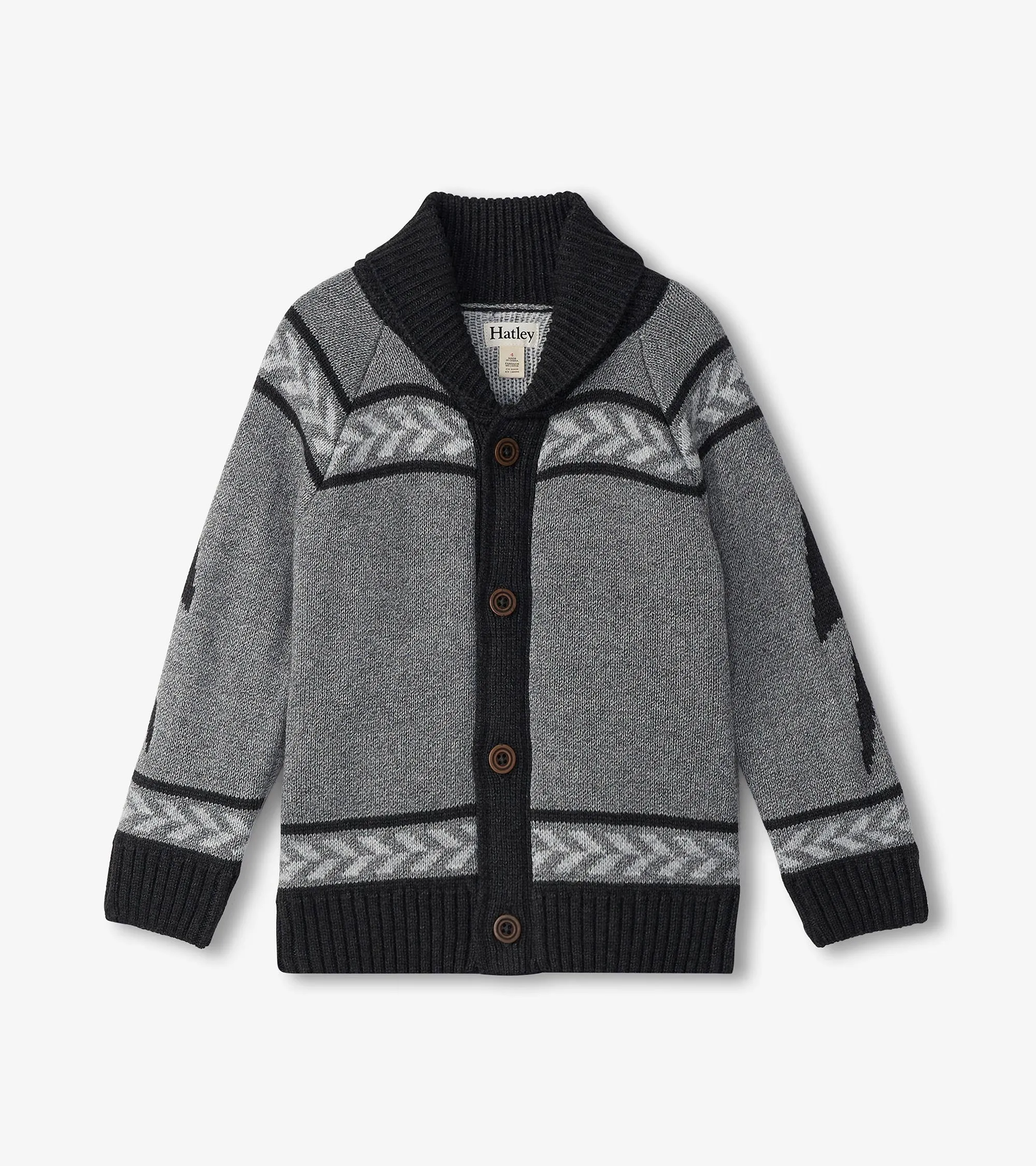 Boys Rock & Roll Shawl Collar Cardigan -Hatley