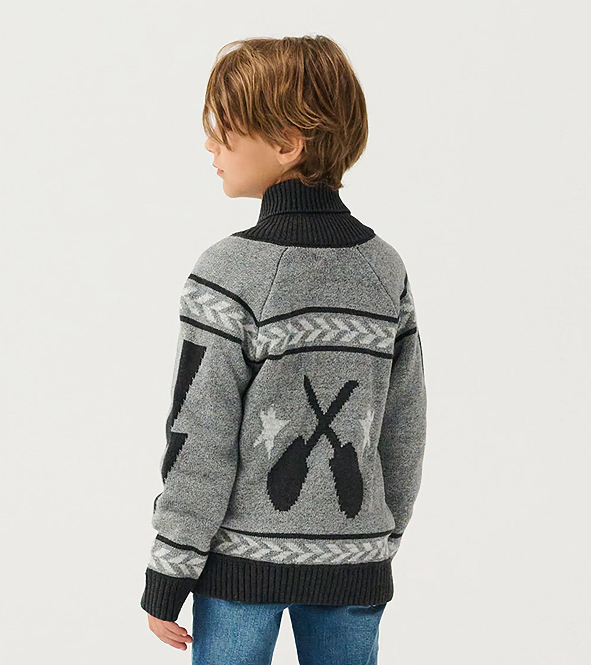 Boys Rock & Roll Shawl Collar Cardigan -Hatley