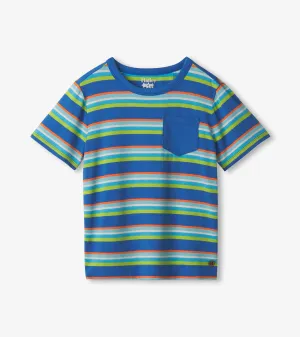 Boys Sapphire Stripes Bamboo Tee -Hatley
