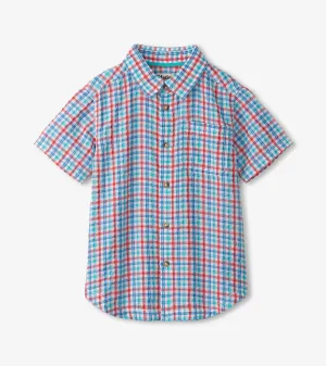 Boys Scuba Check Button Down Shirt -Hatley