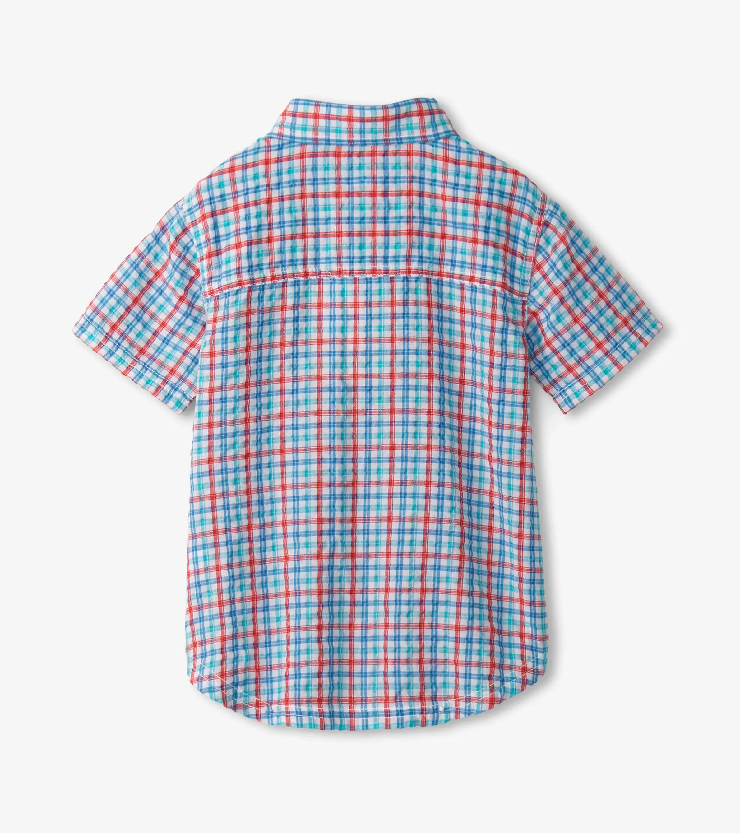 Boys Scuba Check Button Down Shirt -Hatley