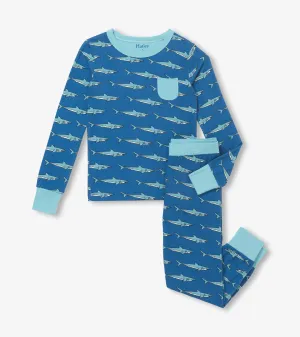 Boys Shark Tank Bamboo Pajama Set -Hatley